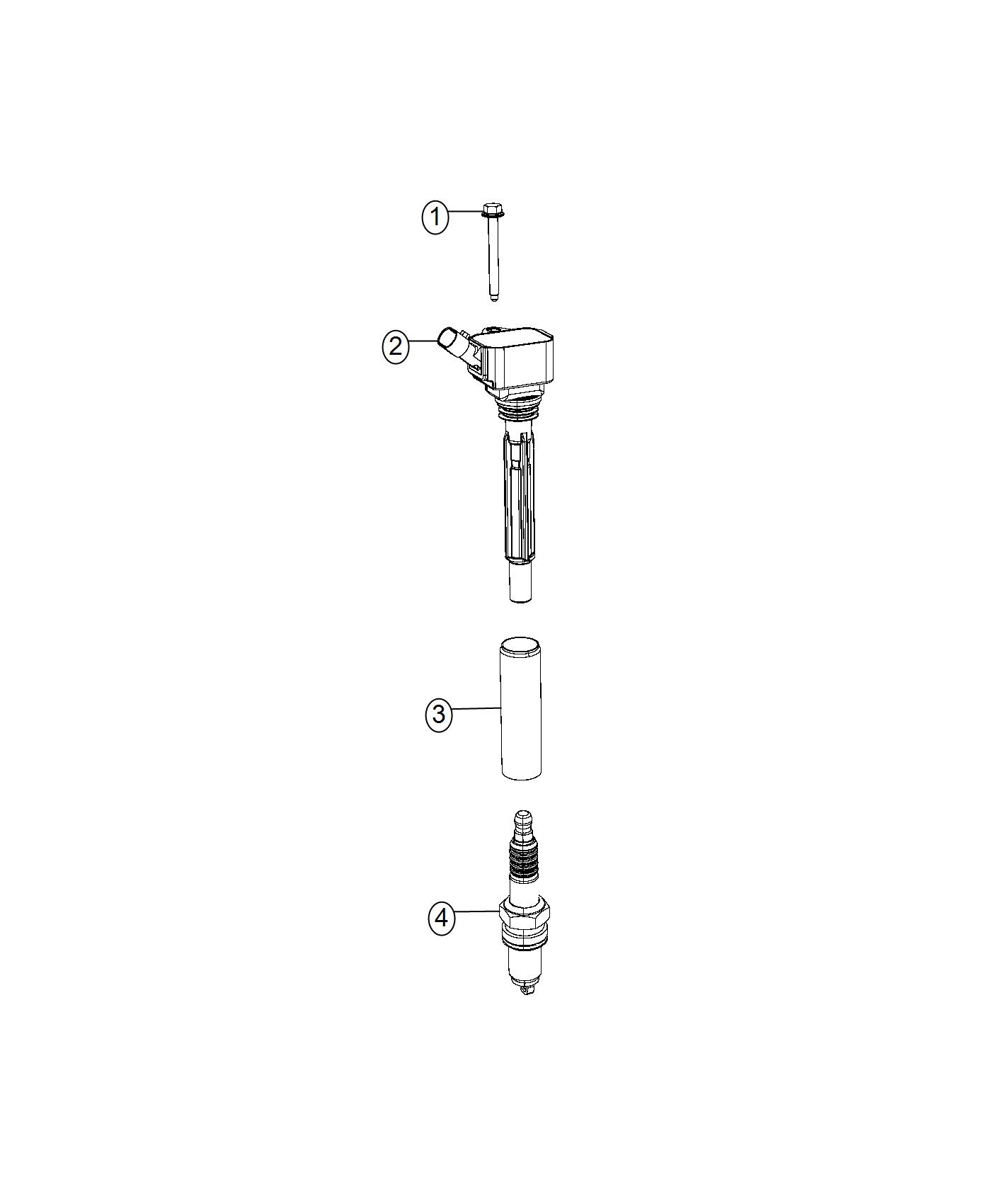 Spark Plugs And Ignition Coils. Diagram