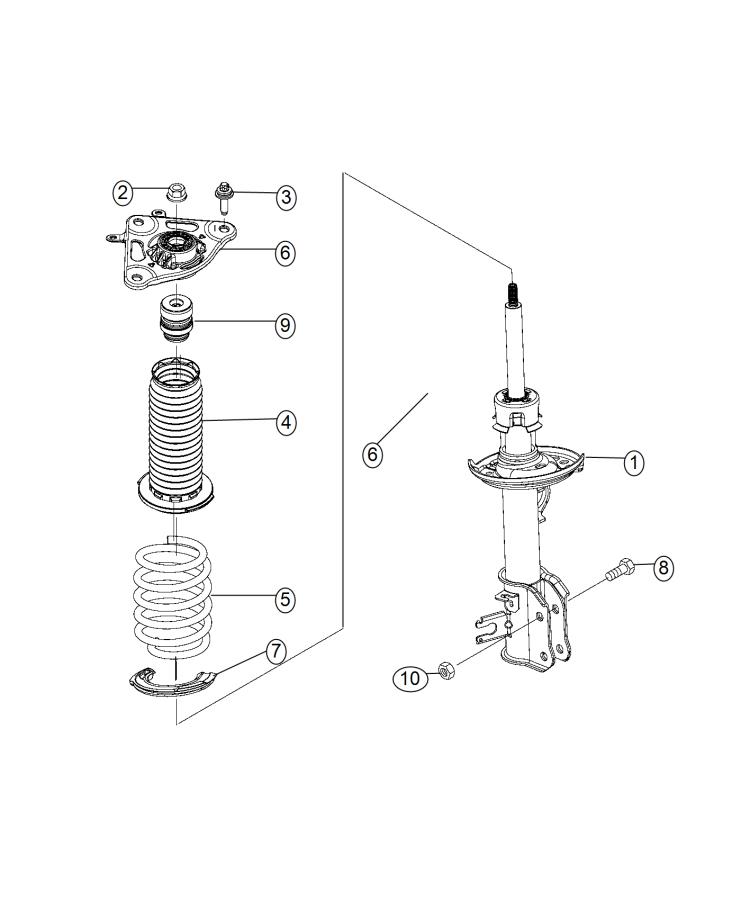 Diagram Suspension, Rear 4X4. for your 2002 Chrysler 300  M 