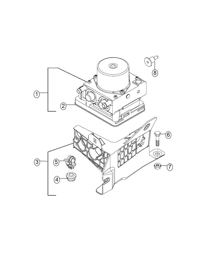 Diagram Module, Brake ABS. for your 1999 Chrysler 300  M 