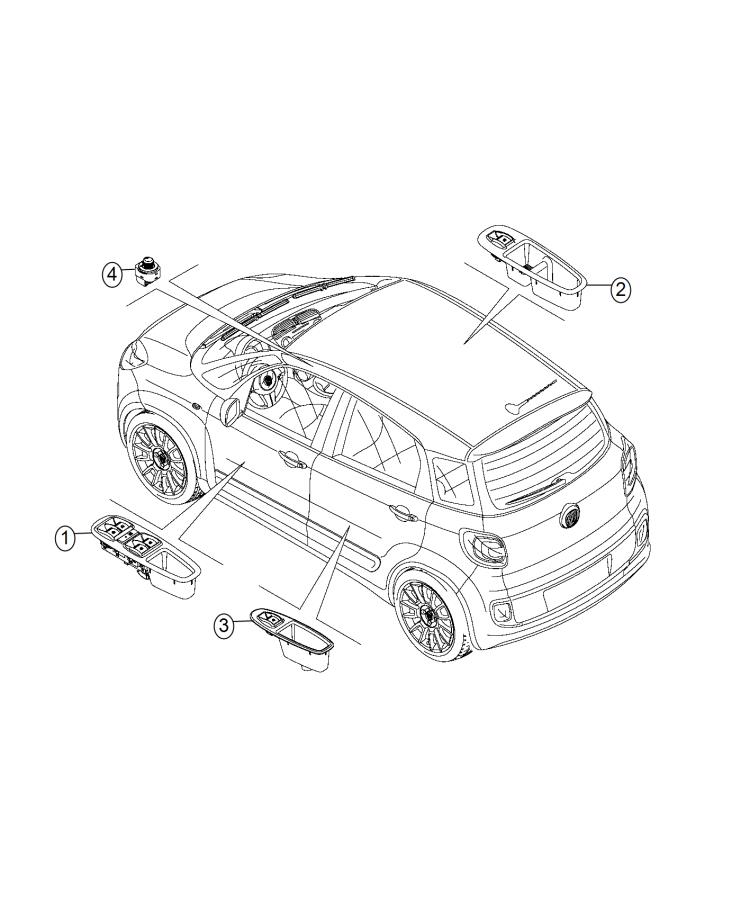 Switch, Power Window and Power Mirror. Diagram