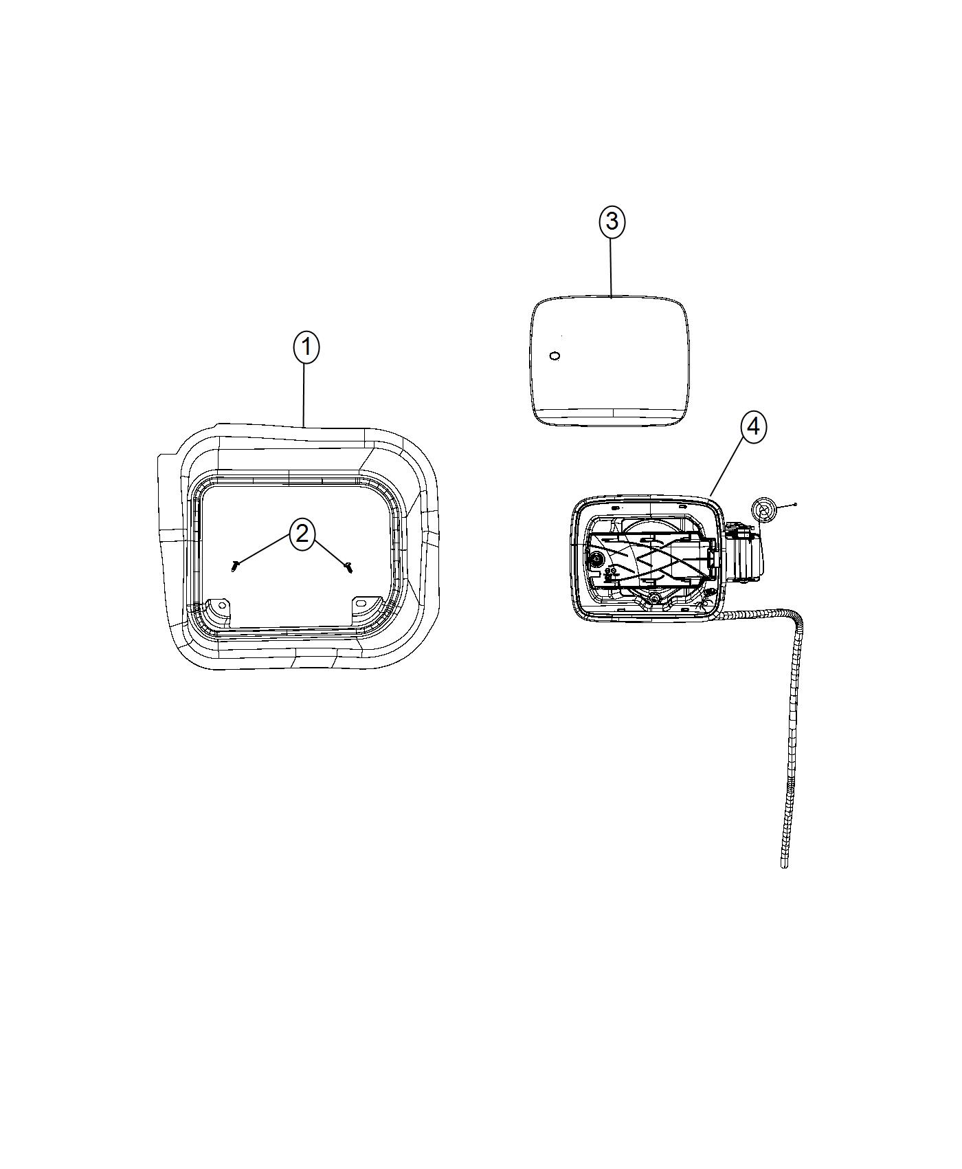 Diagram Fuel Filler Door. for your 1998 Jeep Grand Cherokee   