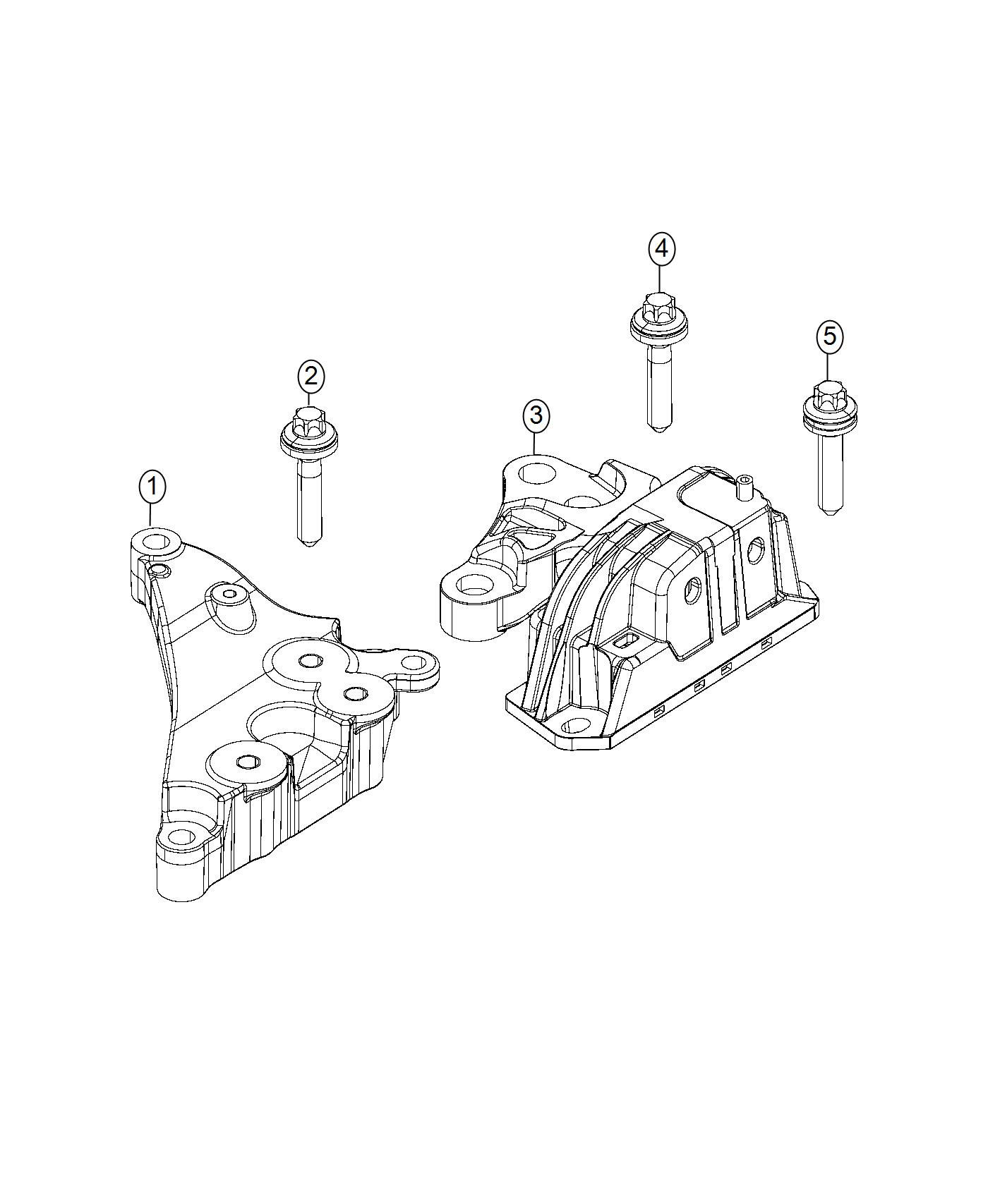 Diagram Engine Mounting Left Side 2.4L [2.4L I4 MultiAir Engine]. for your Chrysler 300  M