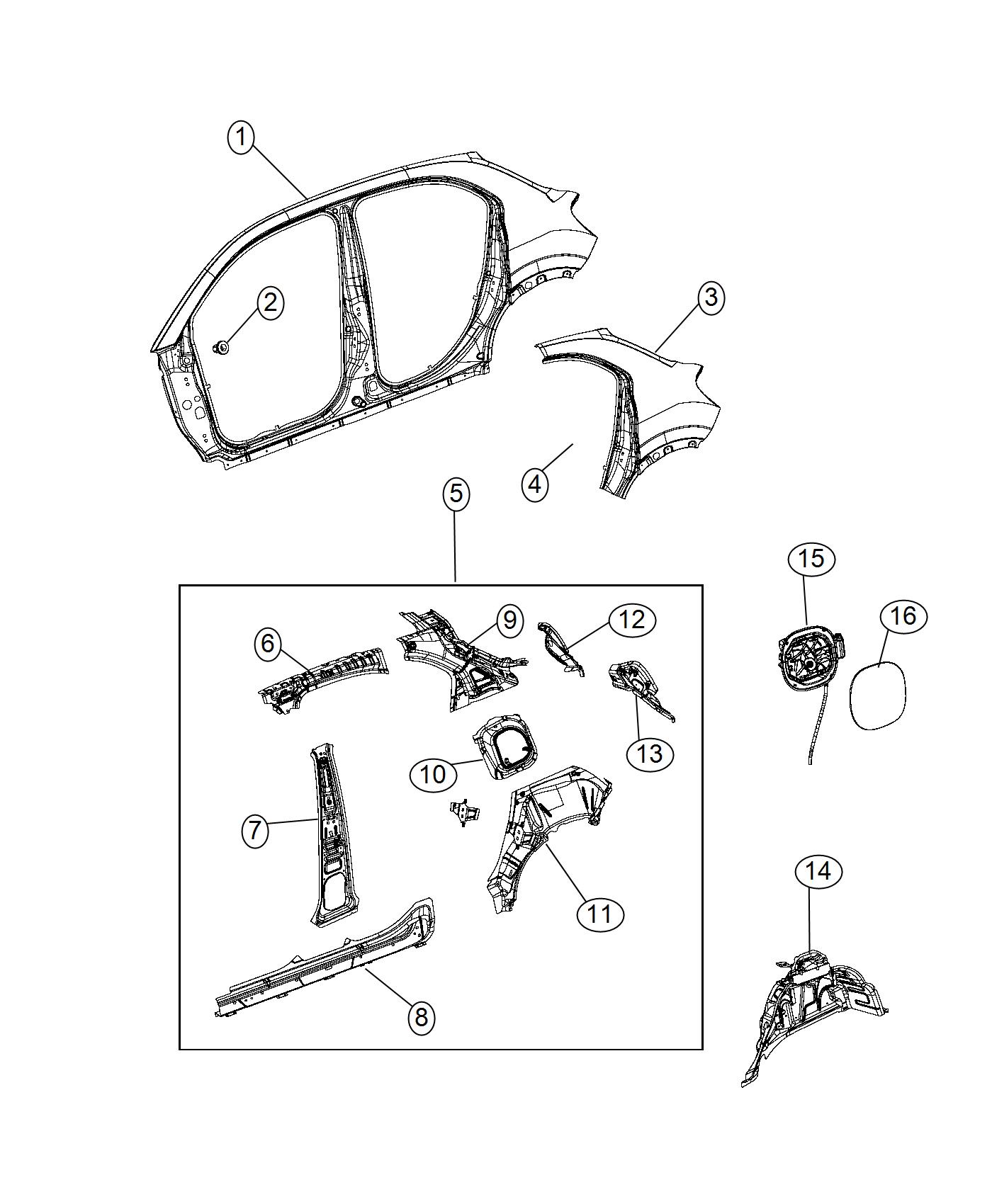 Quarter Panel. Diagram