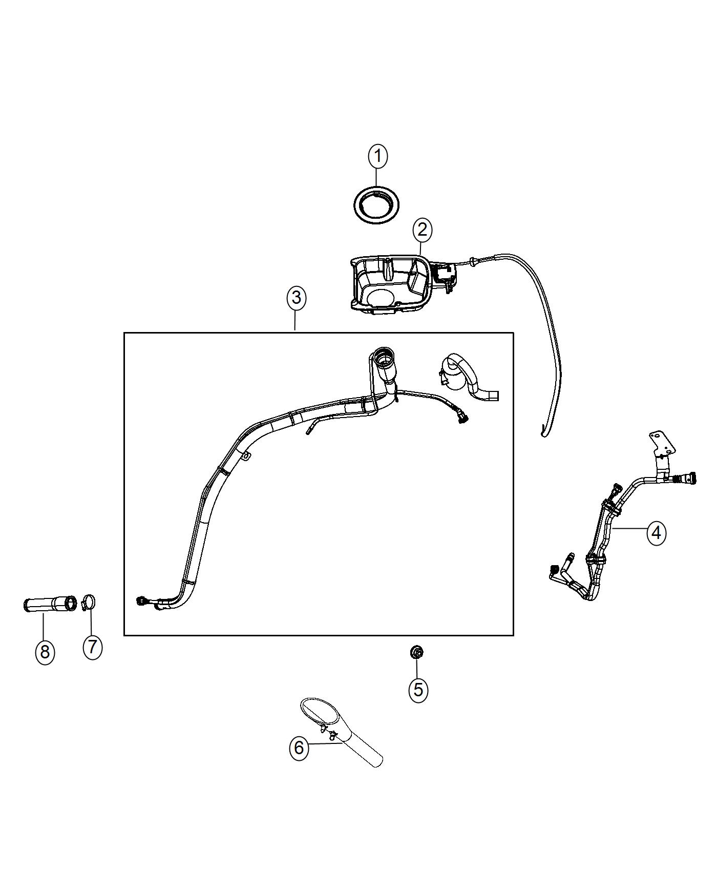 Fuel Tank Filler Tube. Diagram