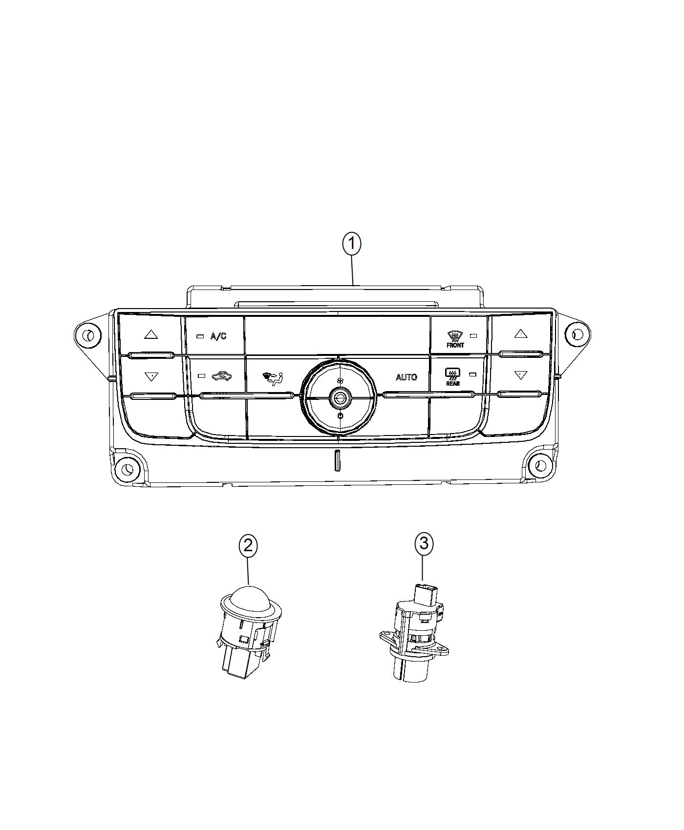 Diagram A/C and Heater Controls. for your Chrysler 300  M