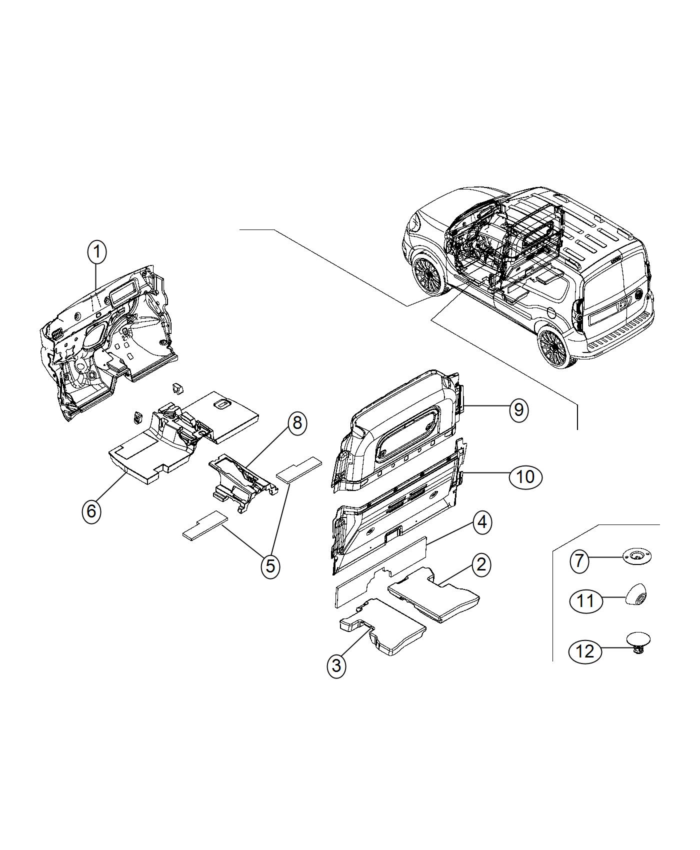 Diagram Insulation And Padding. for your 2000 Chrysler 300  M 