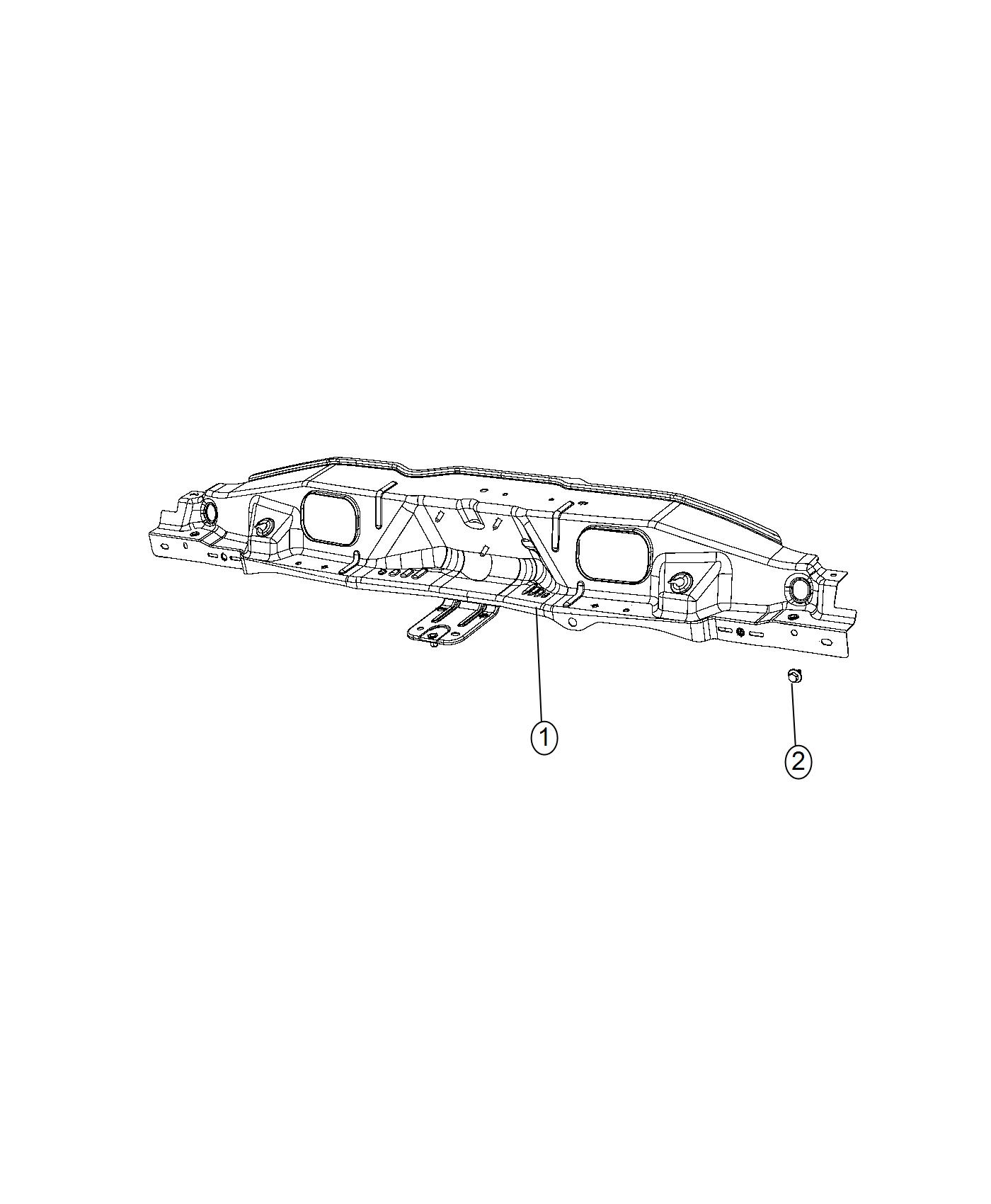 Diagram Radiator Support. for your Ram 2500  