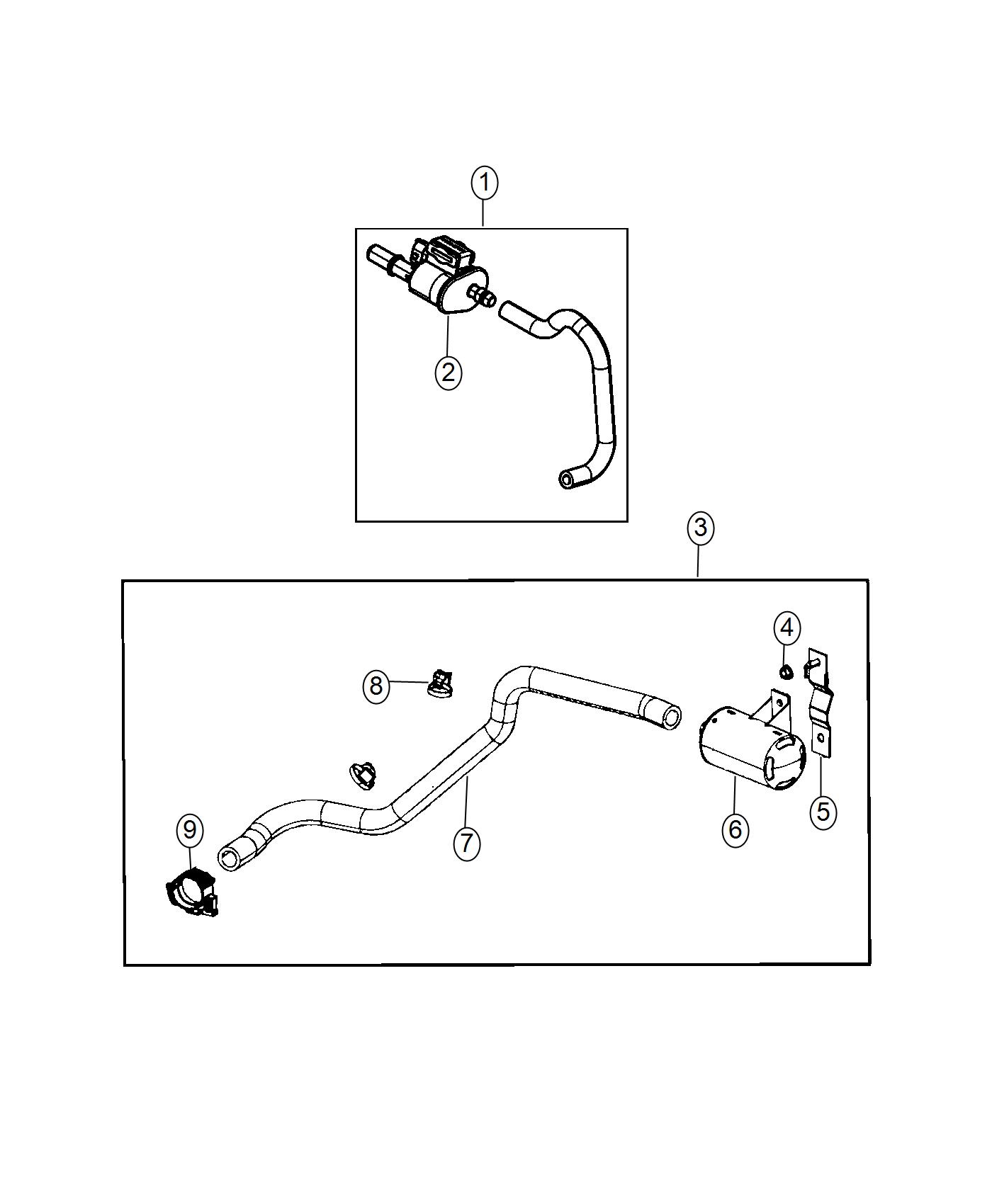 Emission Control Vacuum Harness. Diagram