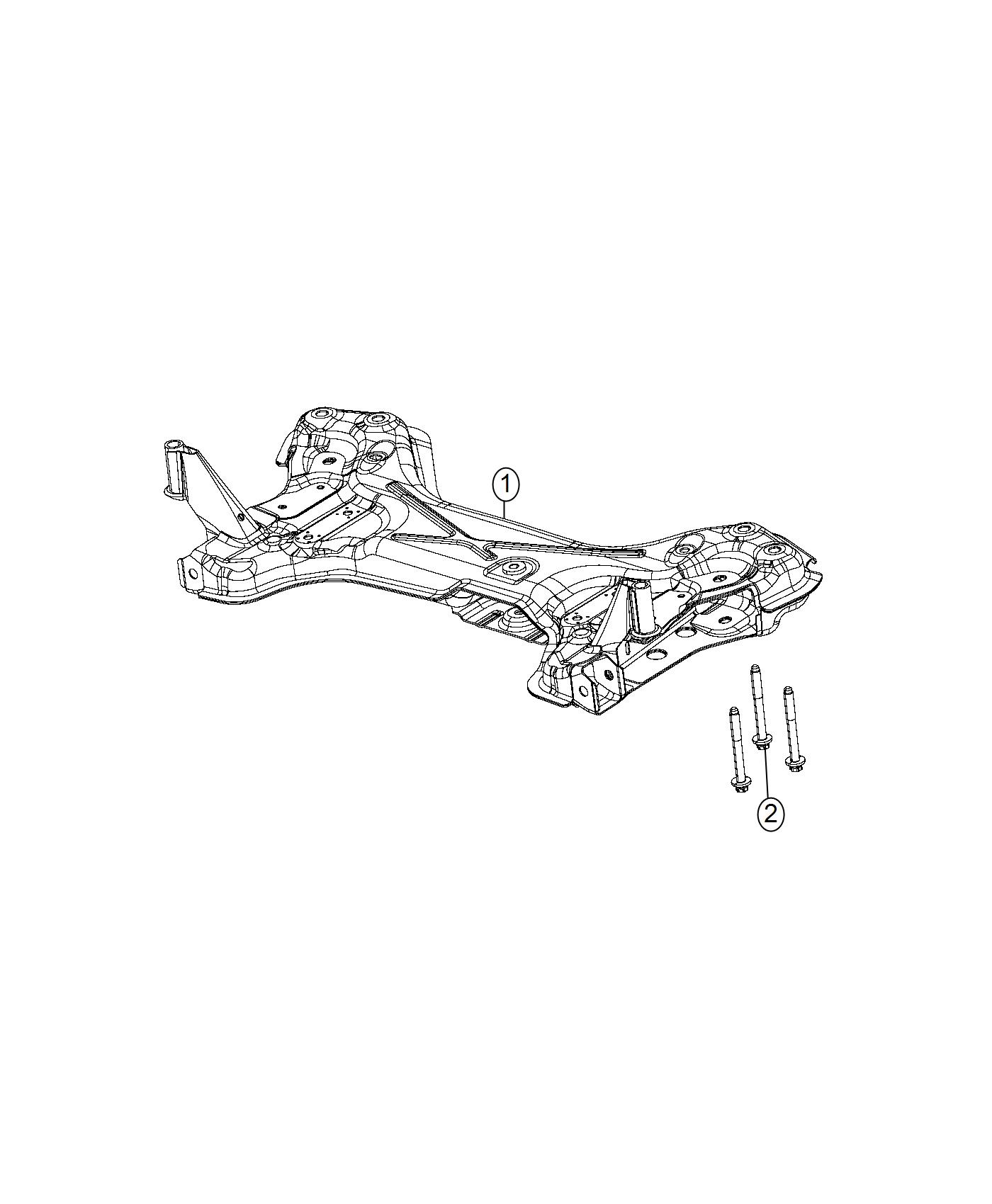 Diagram Crossmember. for your Ram 2500  