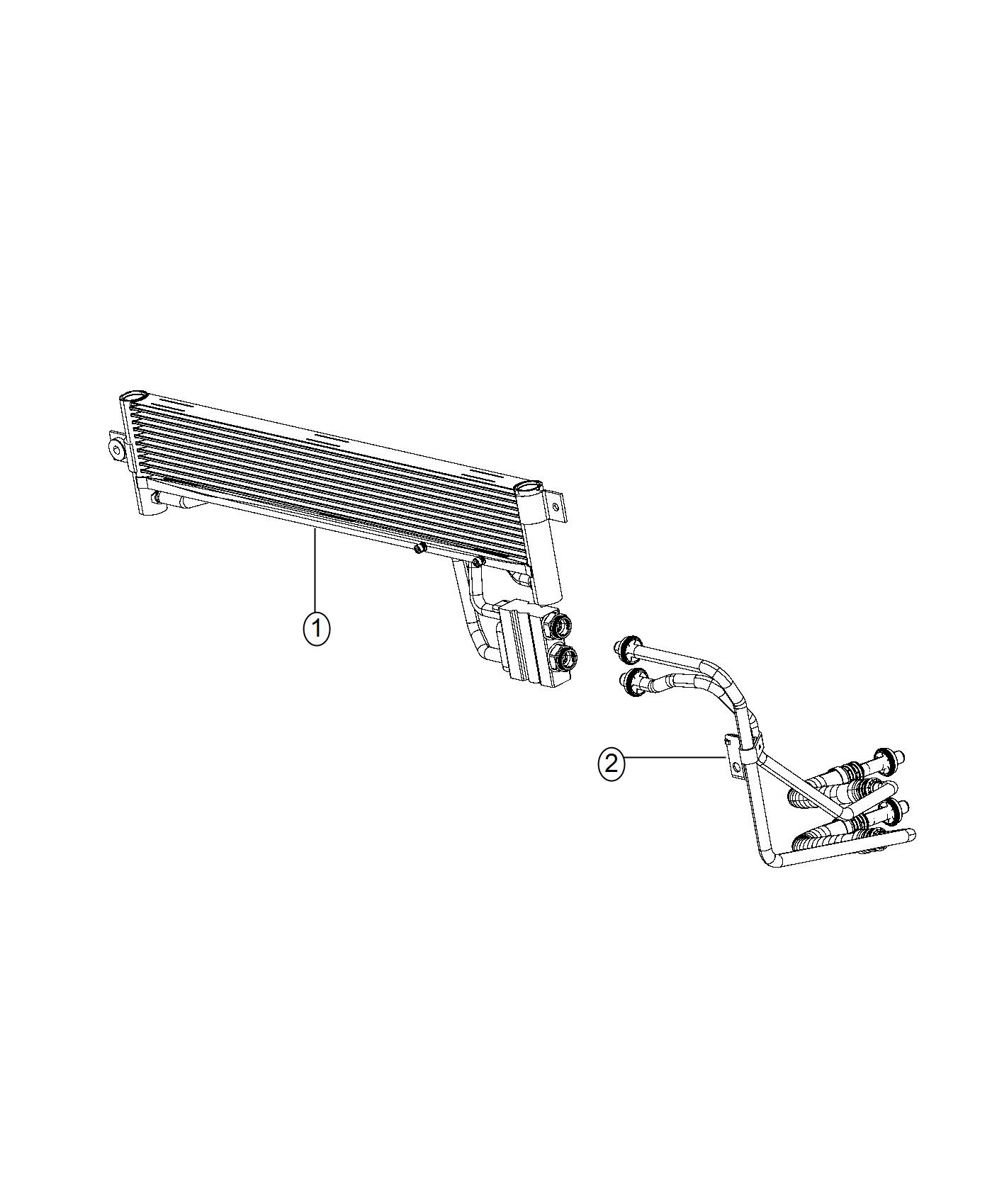 Diagram Transmission Cooler and Lines. for your 2004 Jeep Grand Cherokee   