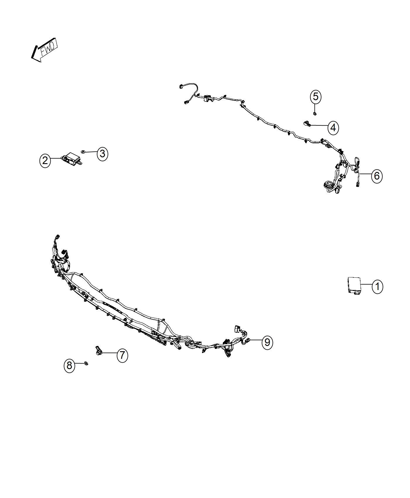 Front And Rear Park Assist And Blind Spot Detection. Diagram