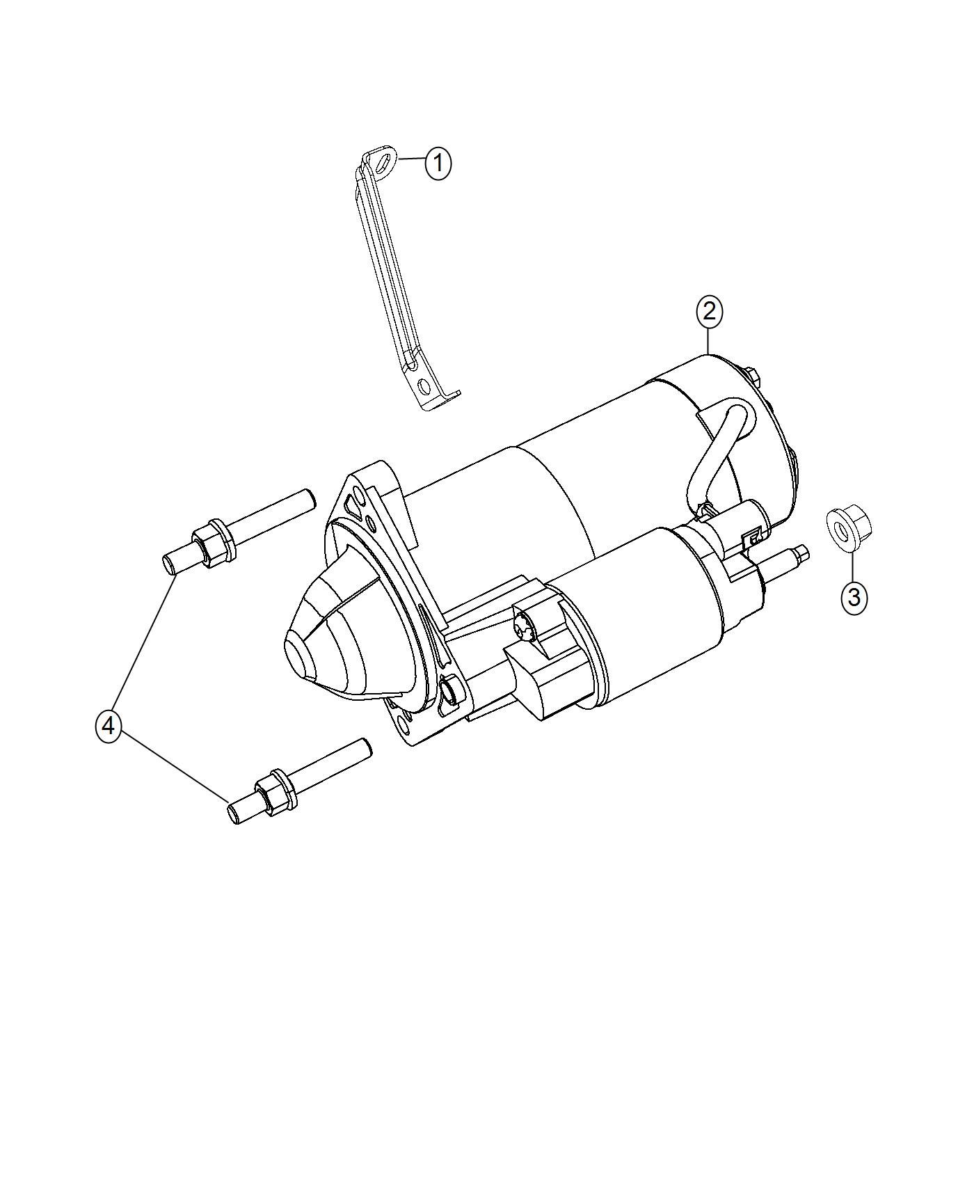 Diagram Starter and Related Parts. for your 2005 Dodge Grand Caravan   