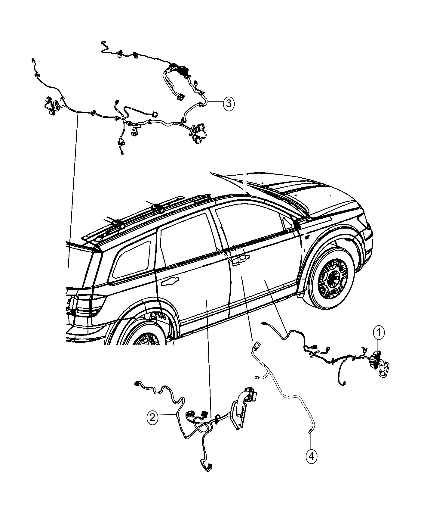 Diagram Wiring, Doors and Liftgate. for your Dodge Journey  