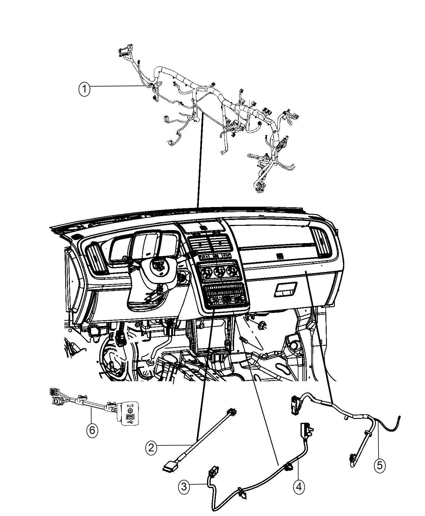 Diagram Wiring, Instrument Panel. for your 2020 Dodge Charger   