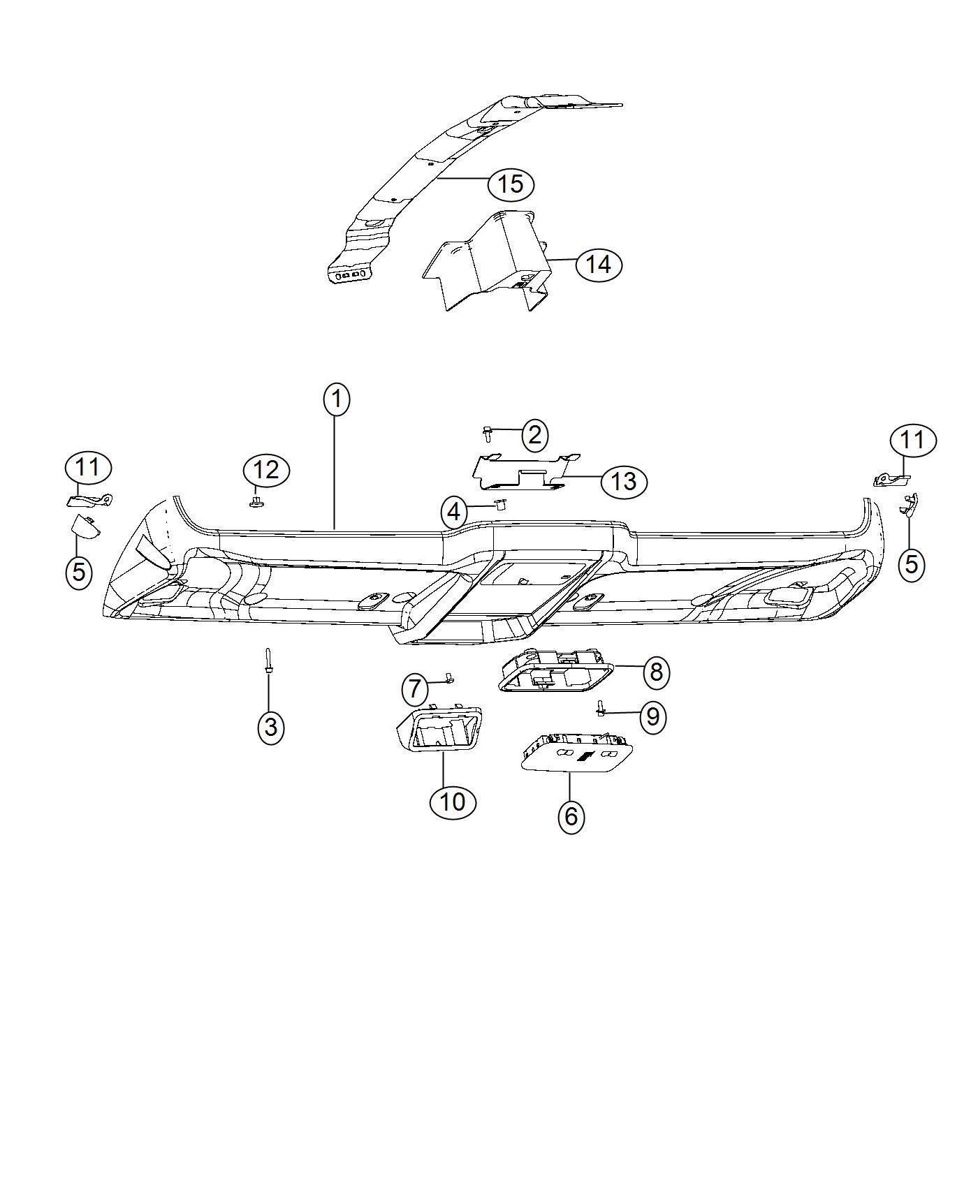 Diagram Overhead Console. for your Chrysler 300  M