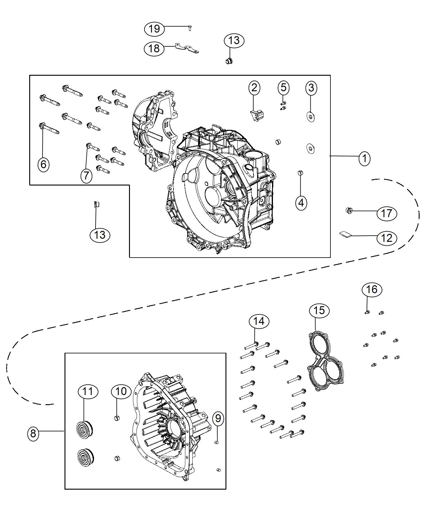 Diagram Case And Related Parts. for your Ram ProMaster  