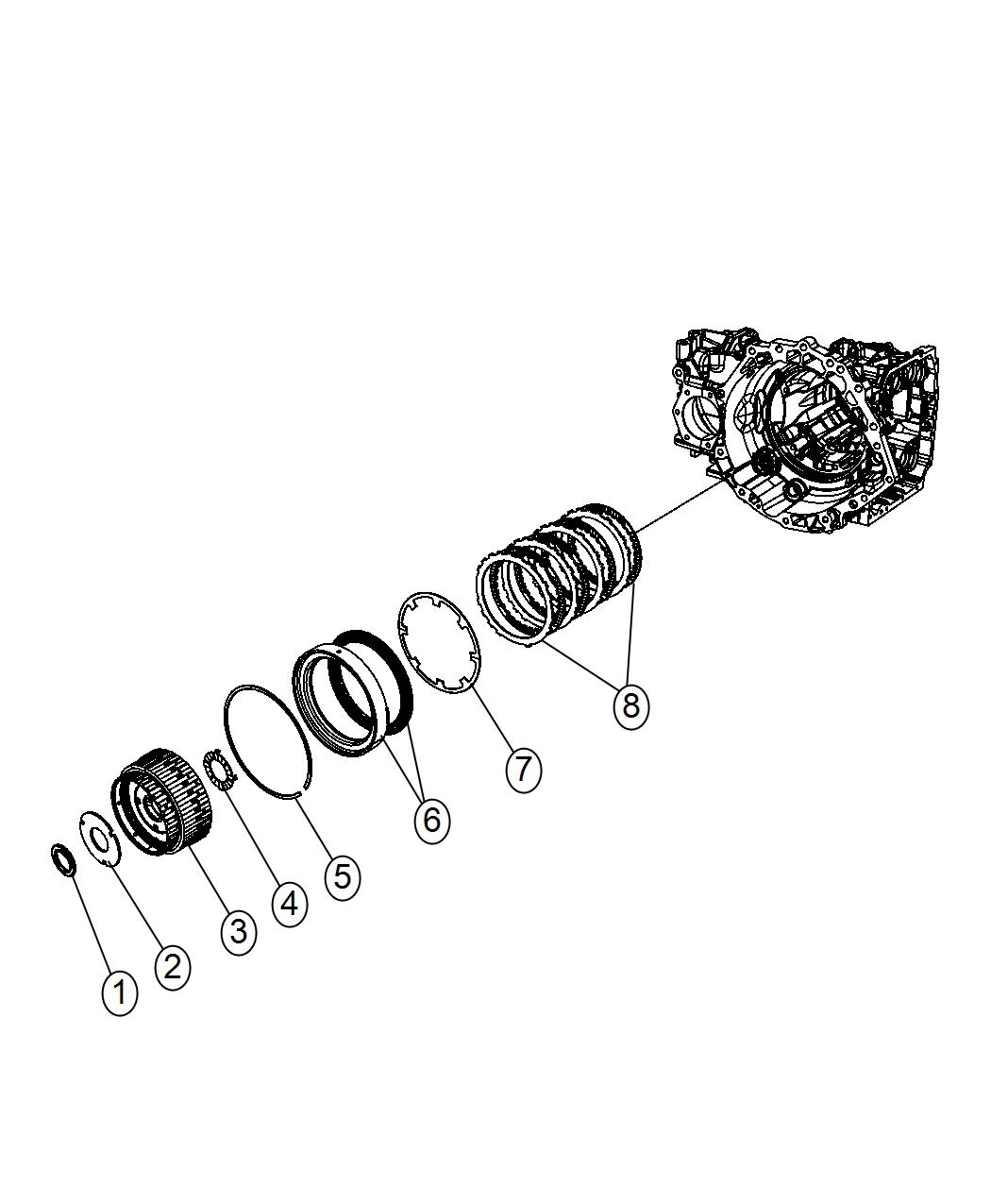 Diagram 2 / 4 Clutch. for your Chrysler