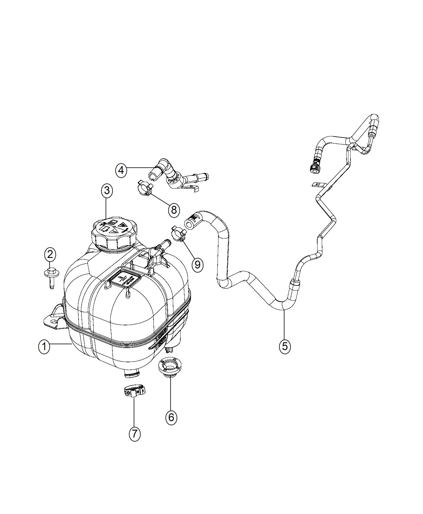 Diagram Coolant Recovery. for your Chrysler