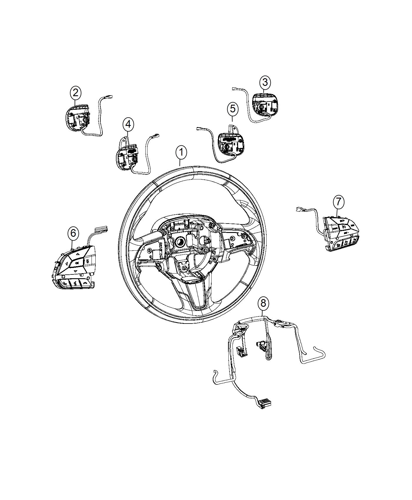 Diagram Wiring, Steering Wheel. for your Chrysler