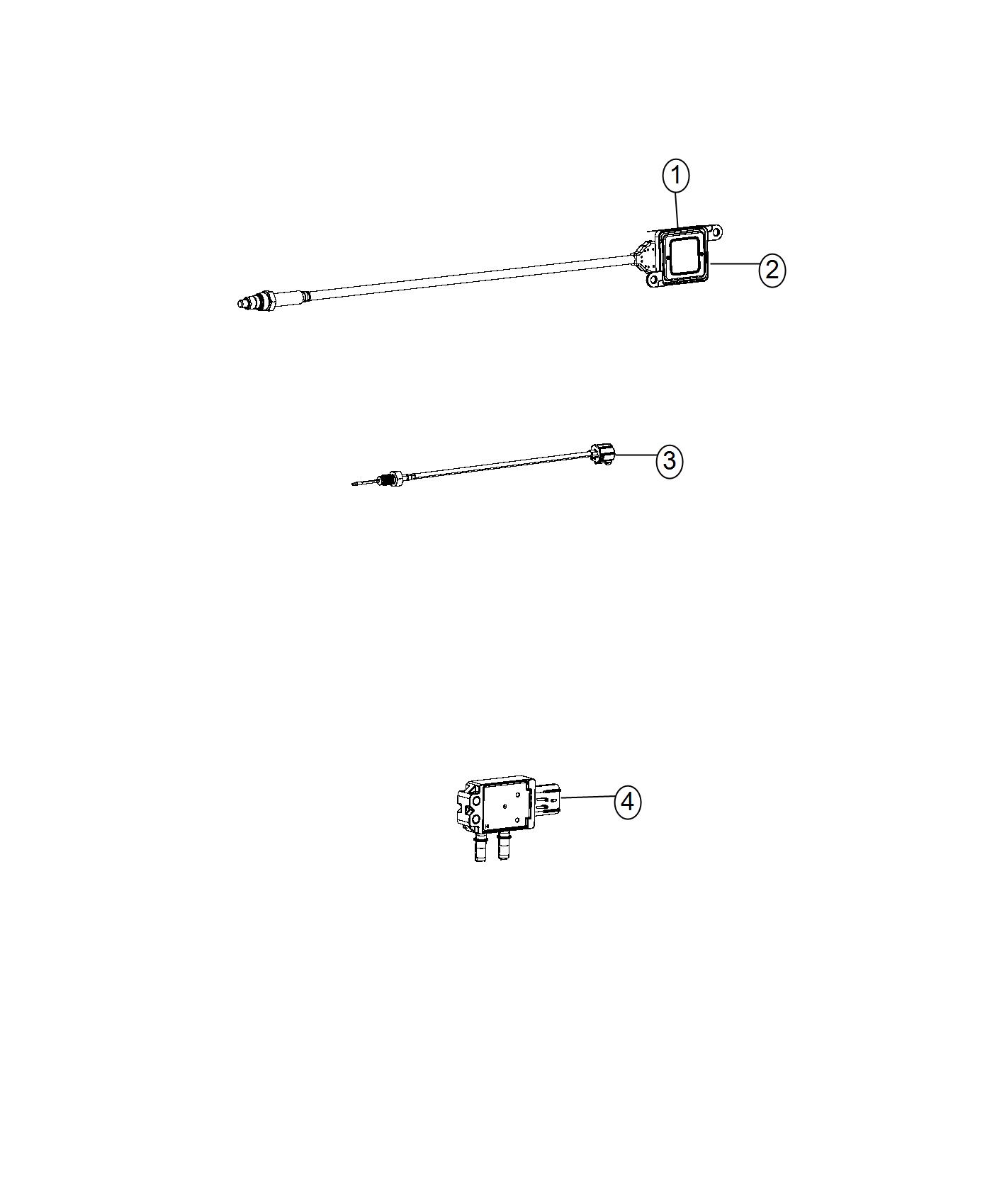 Diagram Sensors, Exhaust and Pressure. for your 2002 Ram 1500   