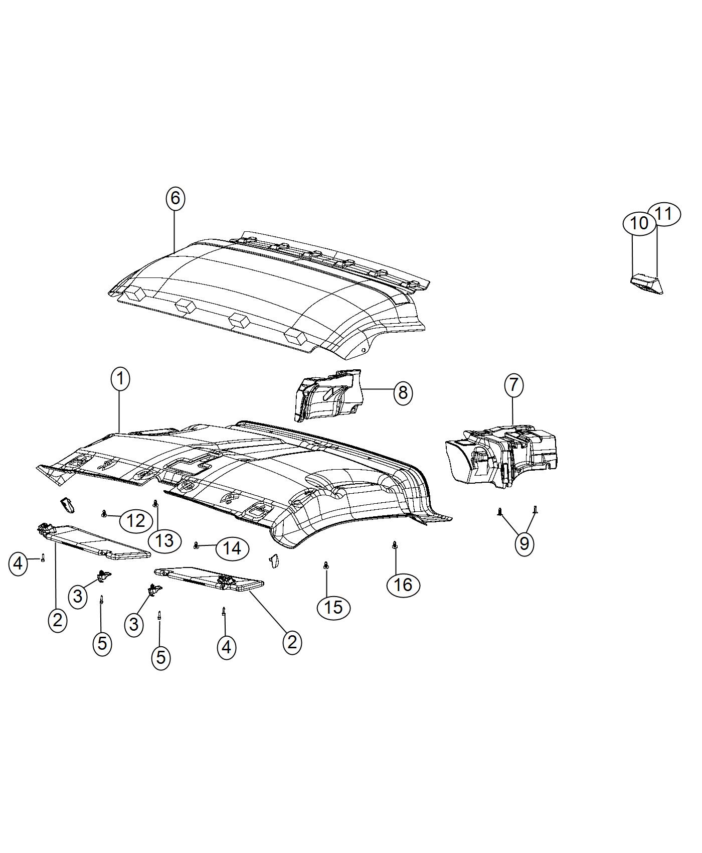 Diagram Headliners. for your Ram 2500  