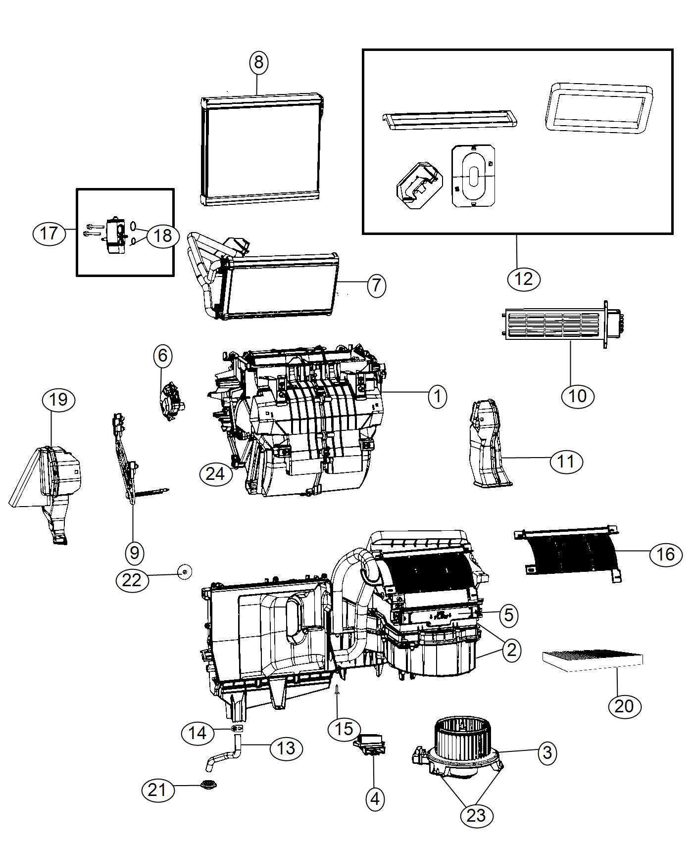 Diagram A/C and Heater Unit [Headlamp Off Time Delay]. for your 2000 Chrysler 300  M 