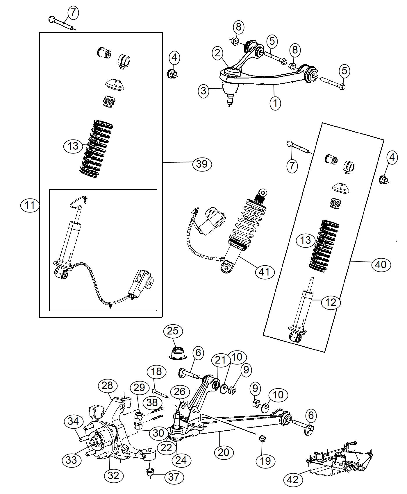 Suspension, Front. Diagram