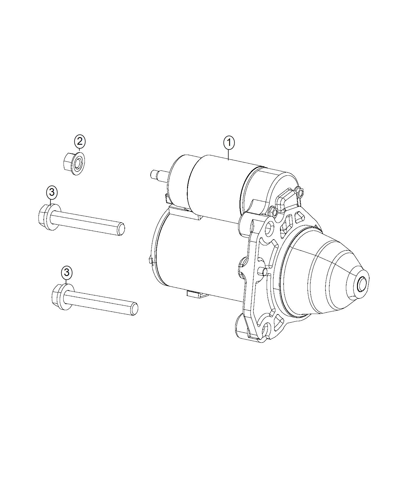 Diagram Starter and Related Parts. for your 2016 Dodge Grand Caravan  EXPRESS 