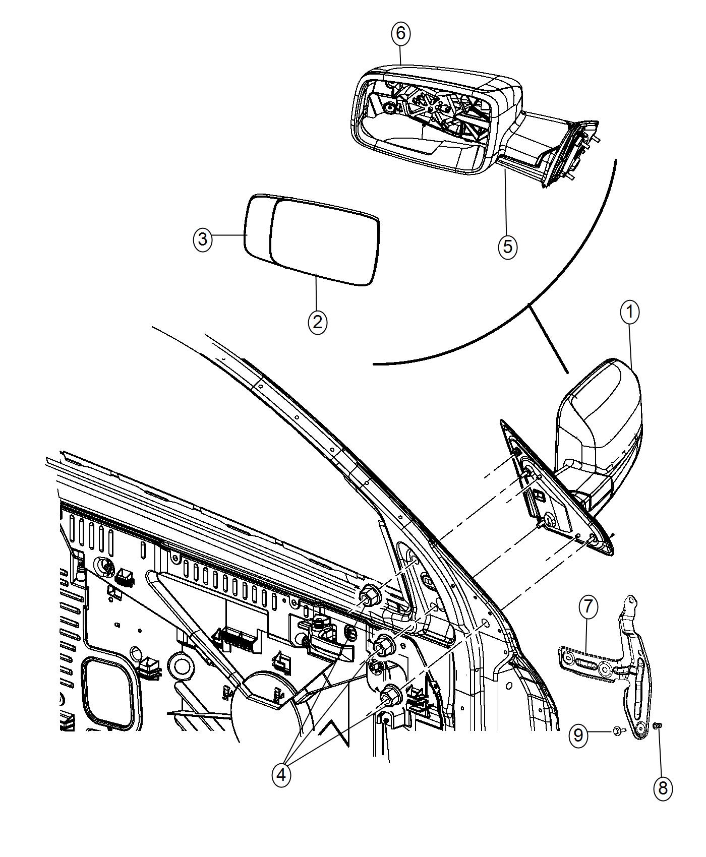 Mirror, Exterior. Diagram