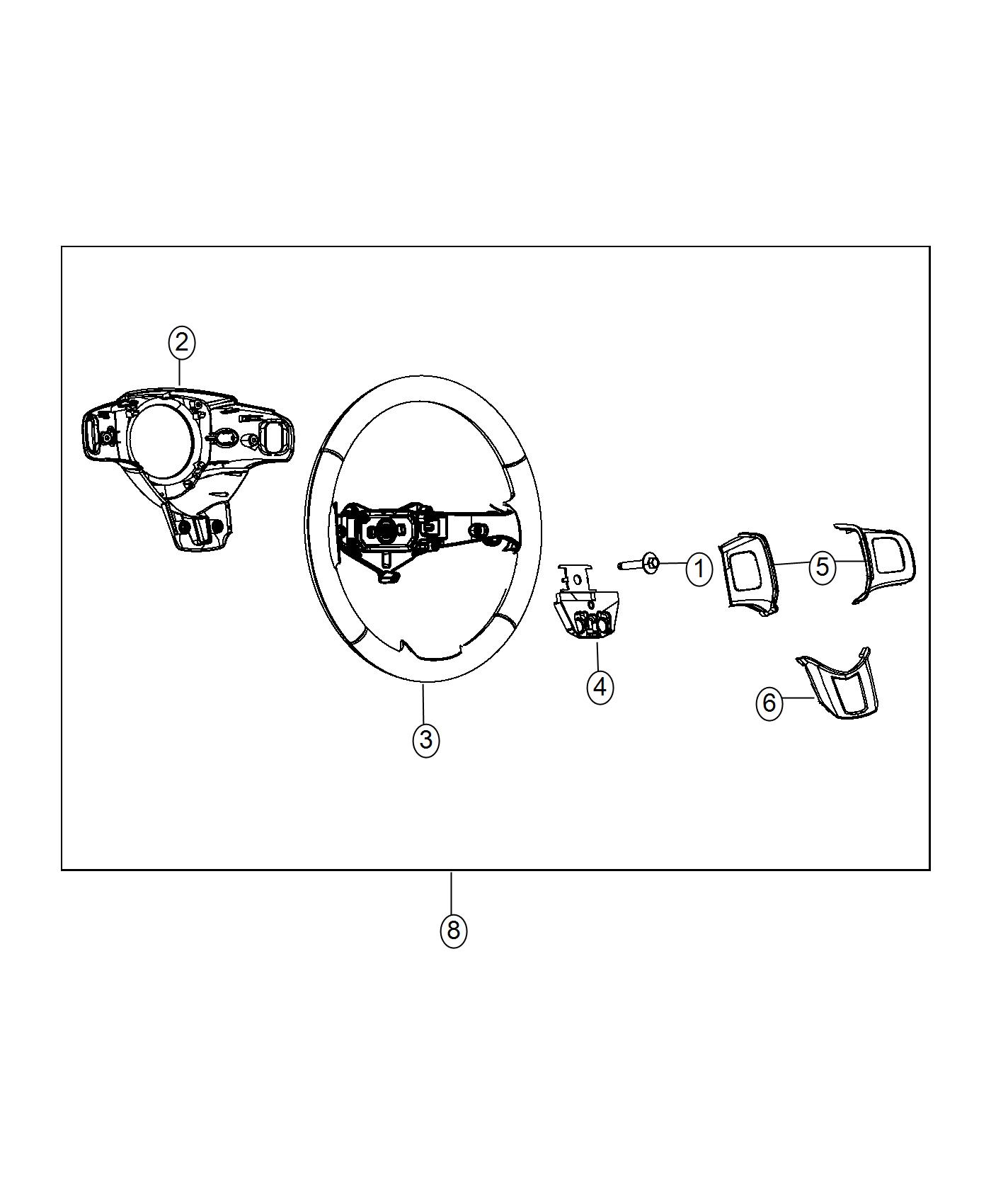 Diagram Steering Wheel Assembly. for your 2009 Dodge Avenger   