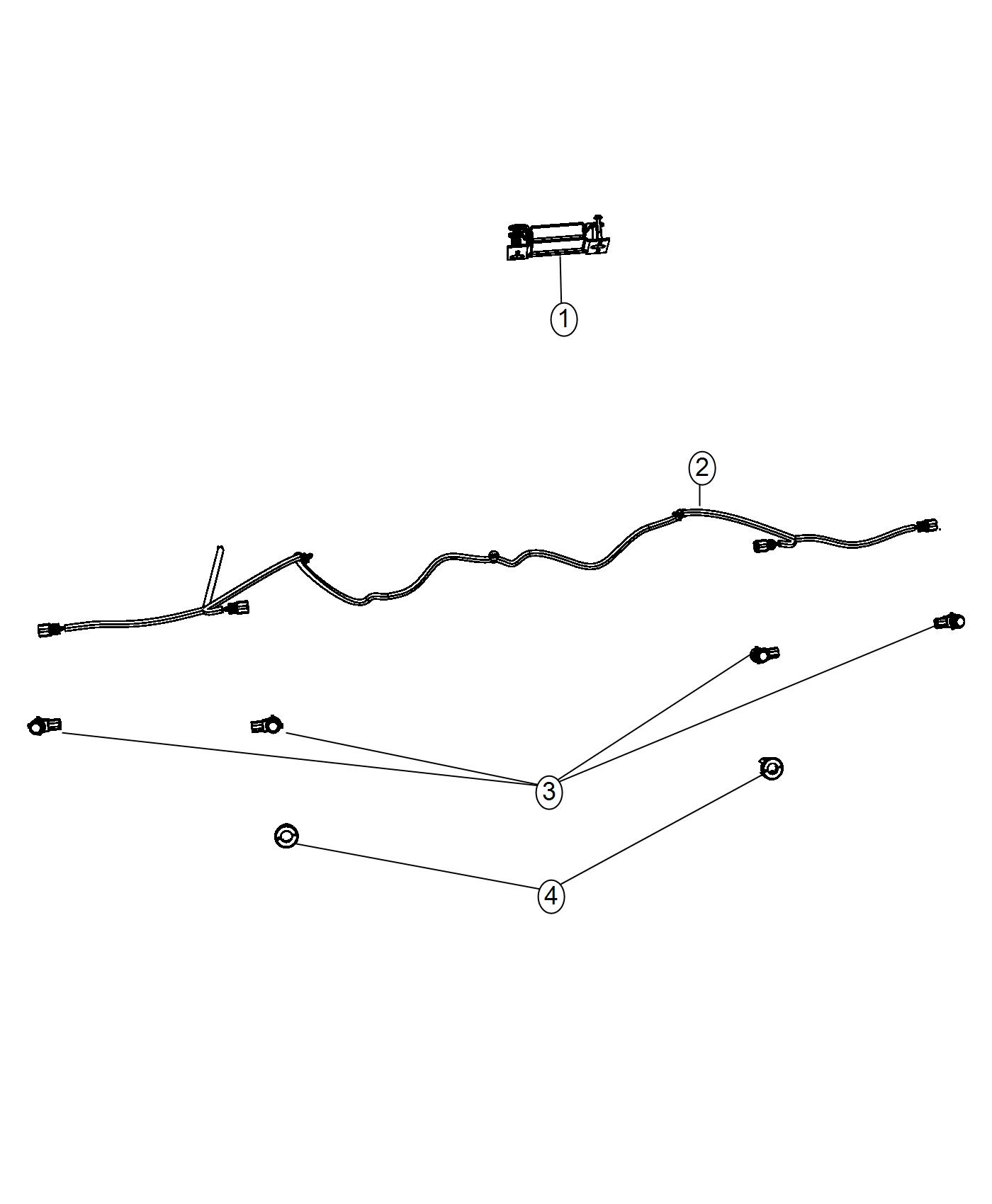 Diagram Park Assist, Rear. for your 2016 Ram 2500 6.4L Hemi V8 A/T 4X4 ST REG CAB 8 FT BOX 