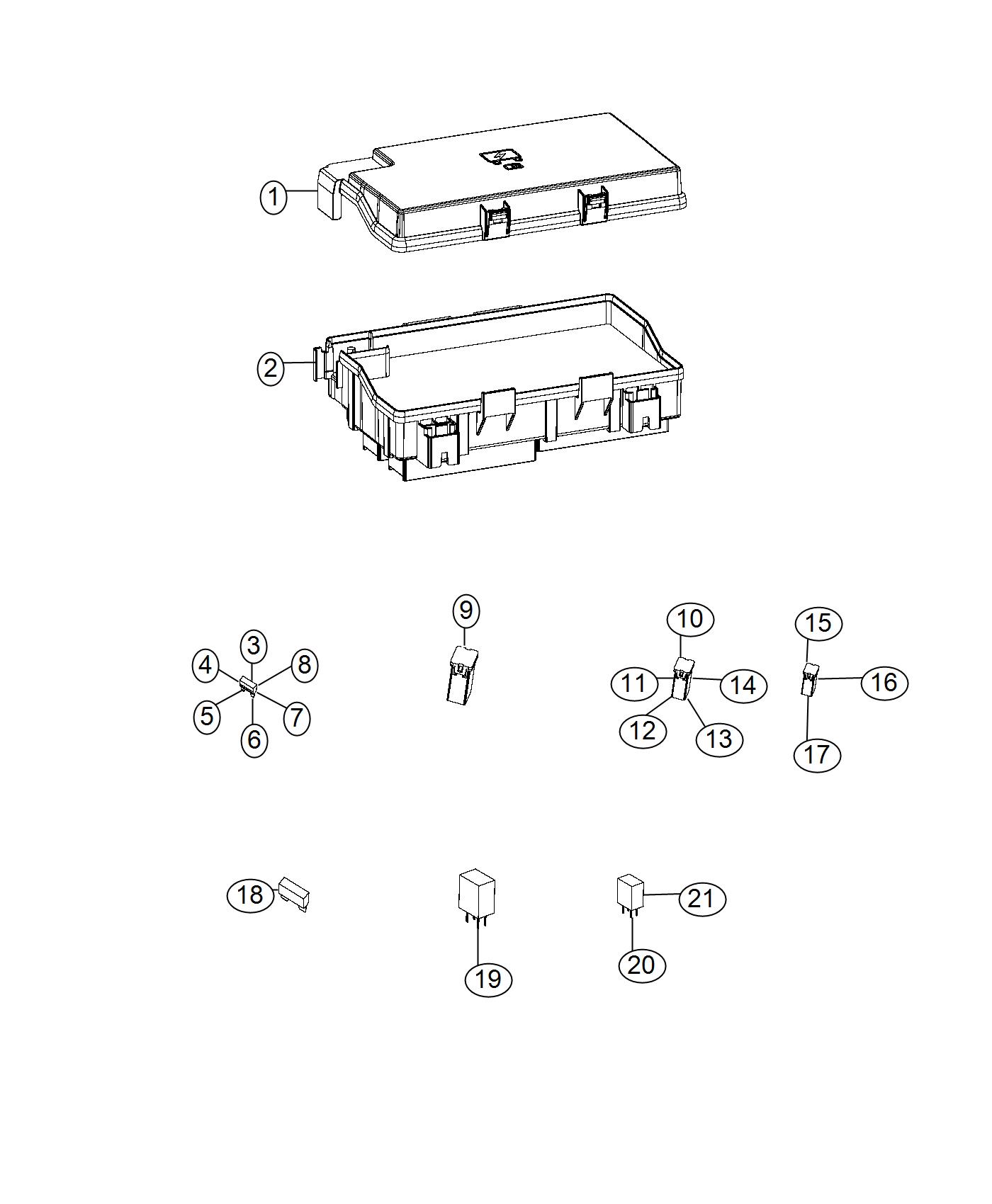 Diagram Power Distribution Center. for your Ram