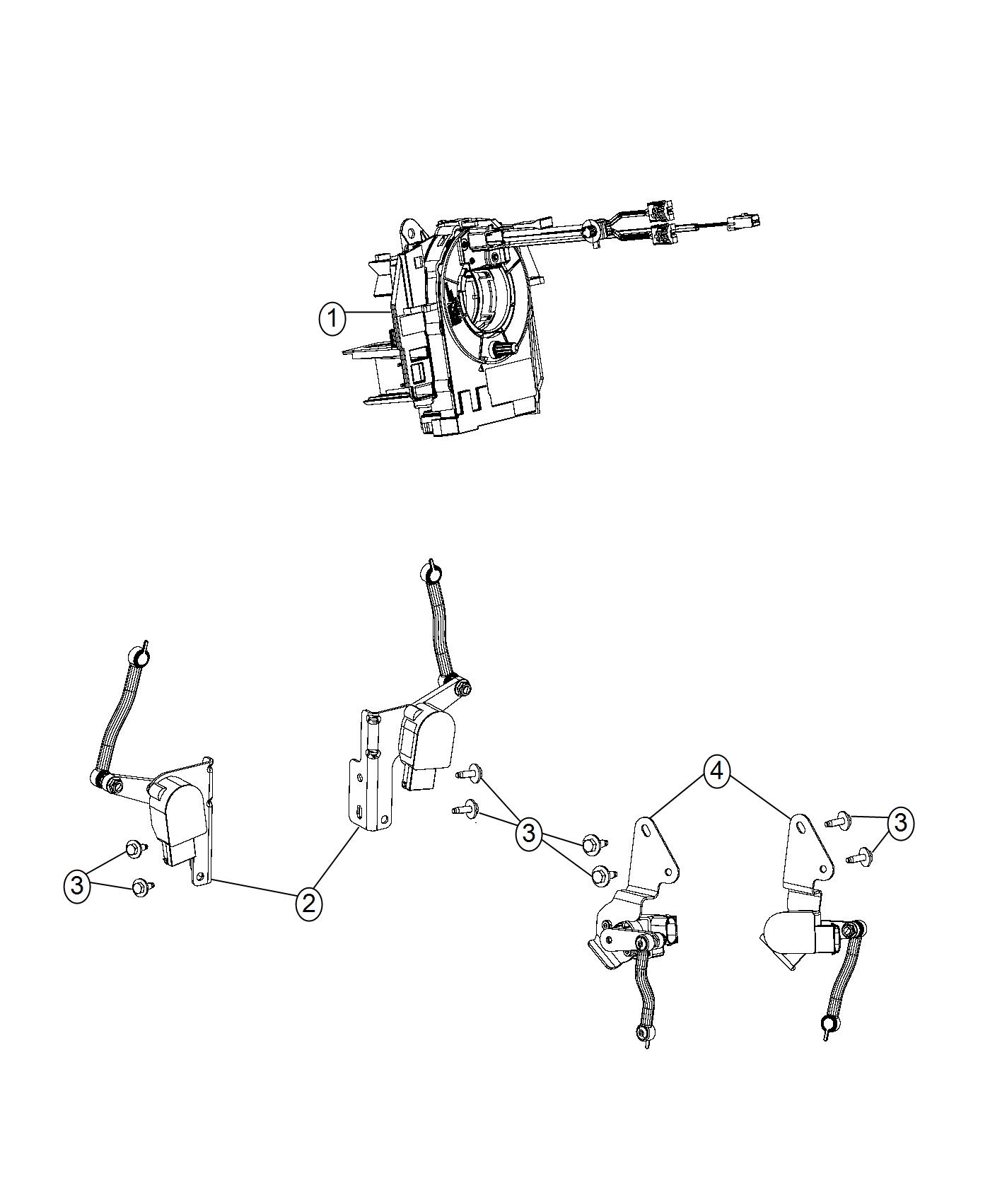 Diagram Sensors, Suspension and Steering. for your Ram 1500  