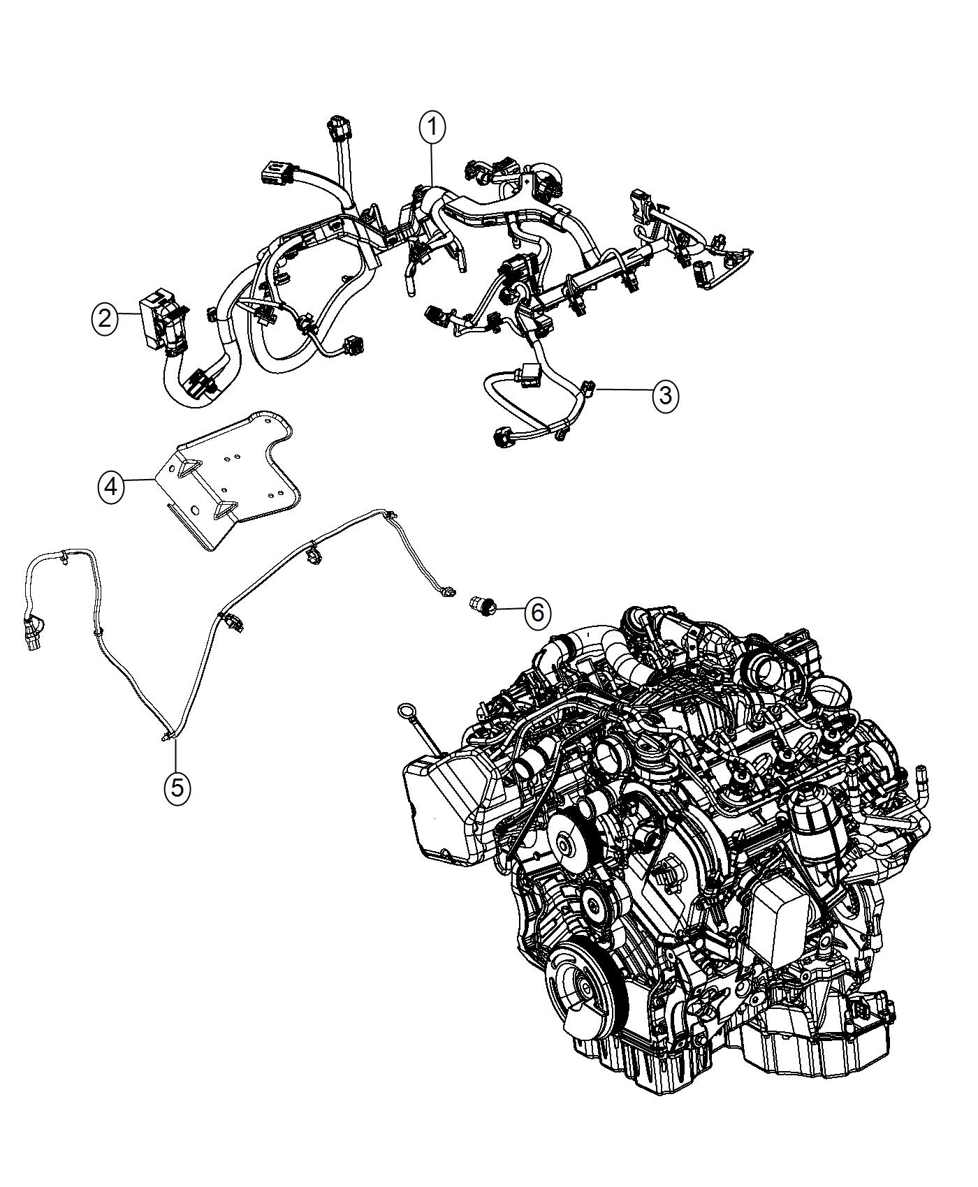 Diagram Wiring, Engine and Transmission. for your 2008 Ram 2500   