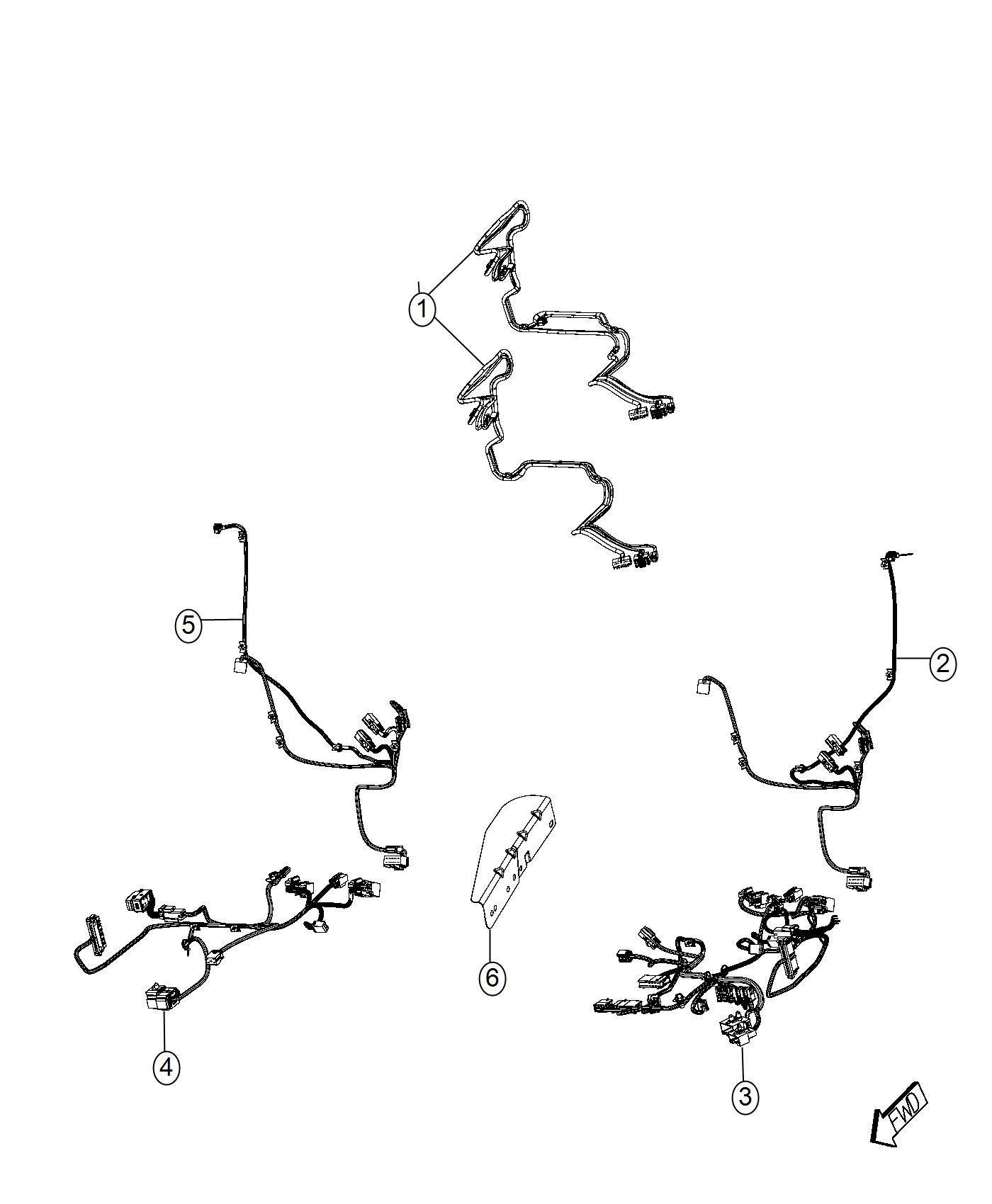 Diagram Wiring, Front Seats. for your 2018 Ram 5500   