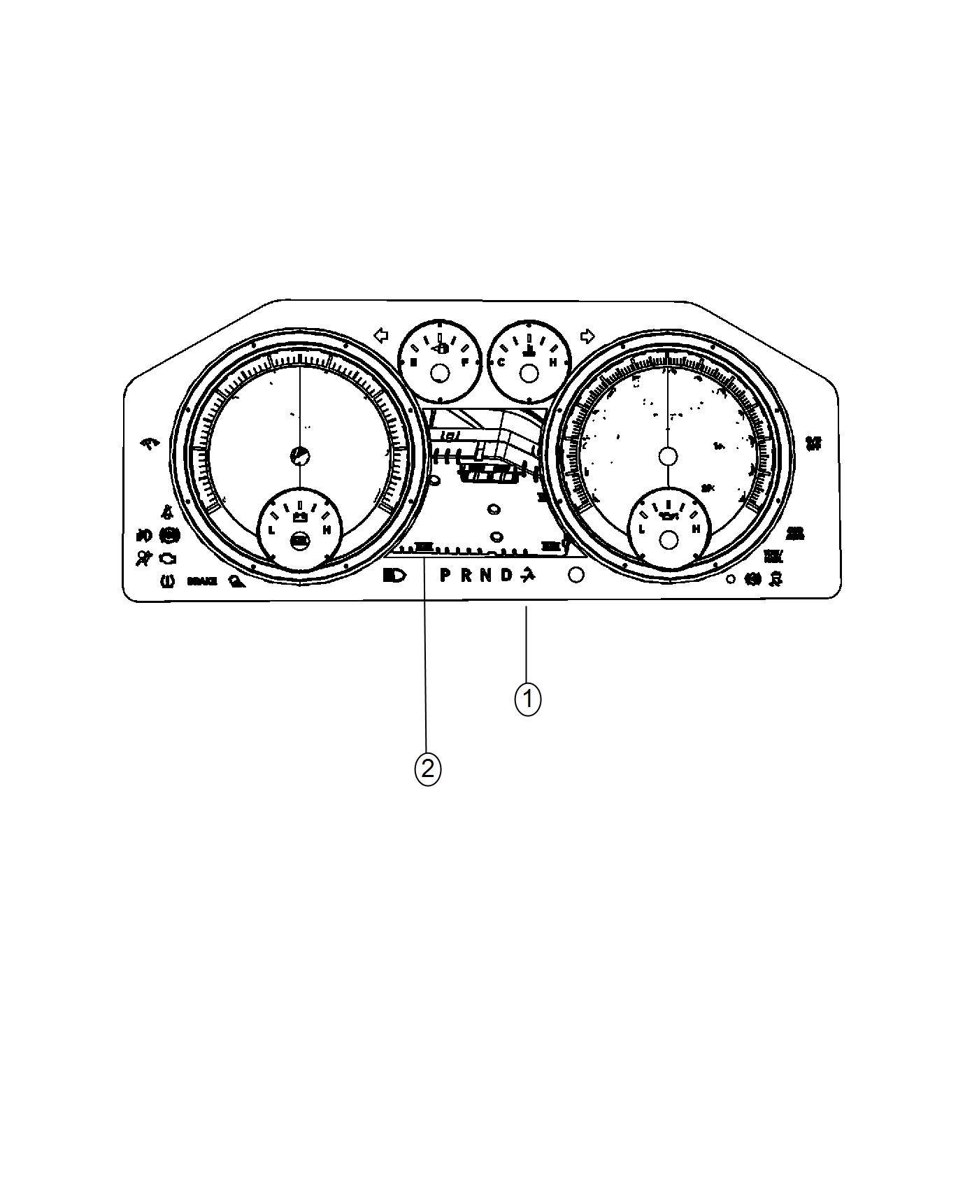 Cluster Instrument Panel. Diagram