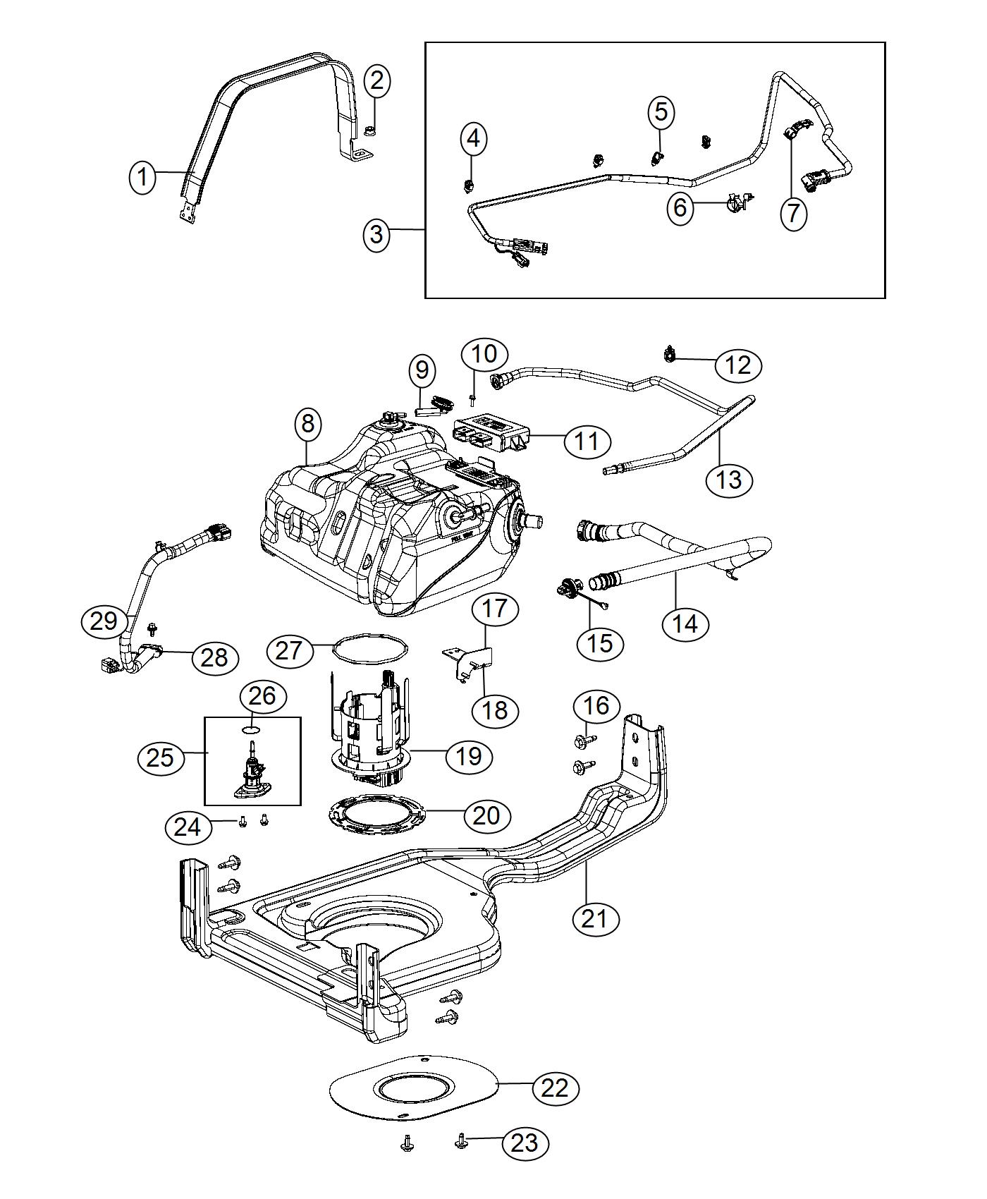 Diagram Diesel Exhaust Fluid System. for your 2001 Chrysler 300  M 