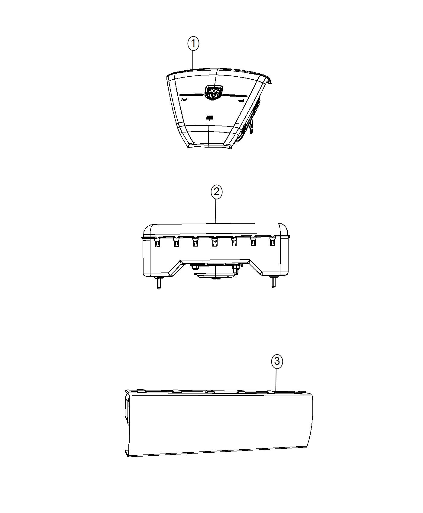 Diagram Air Bags Front. for your 2004 Chrysler 300  M 