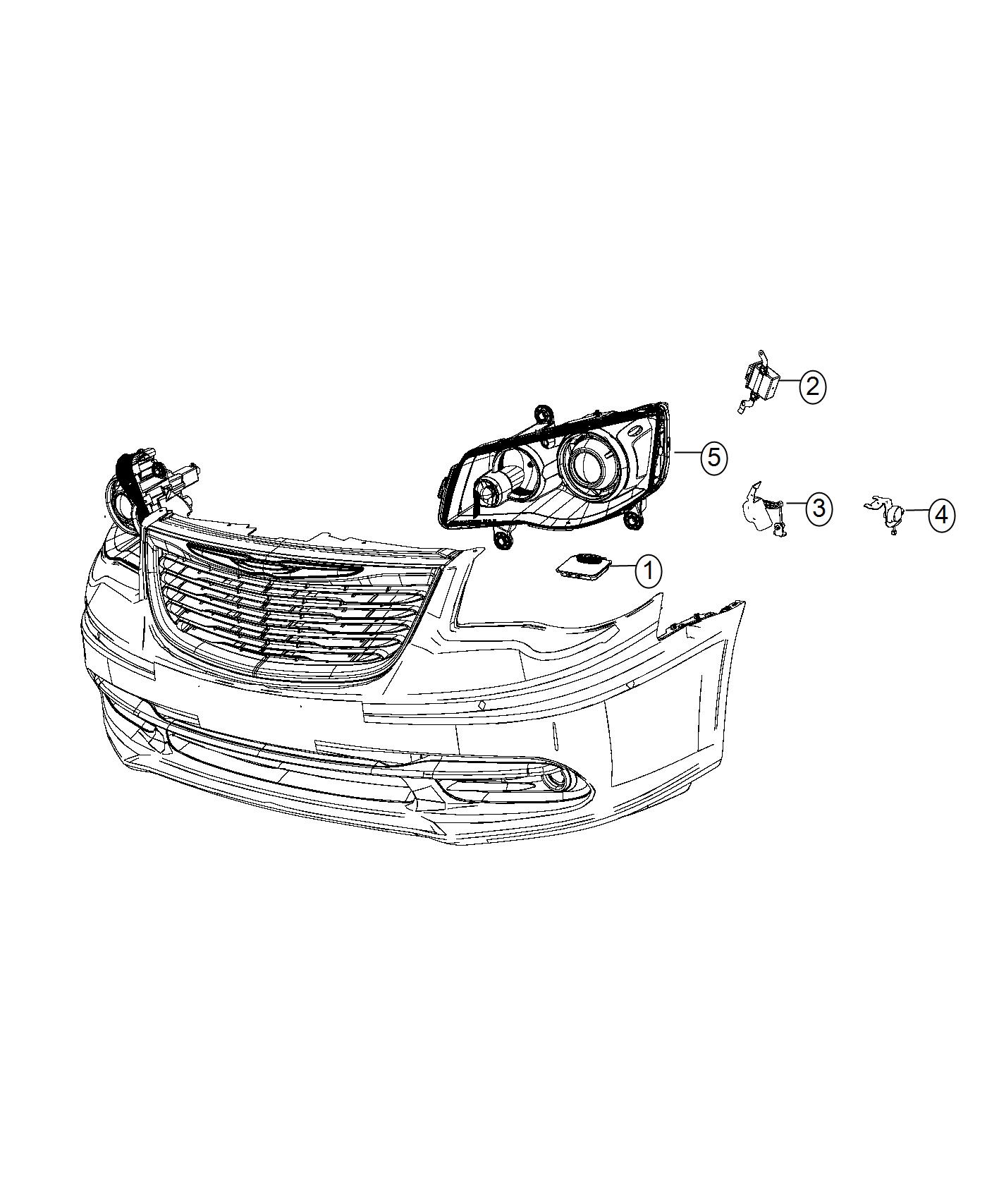 Diagram Module, HID Lamps and Headlamp Leveling. for your Chrysler