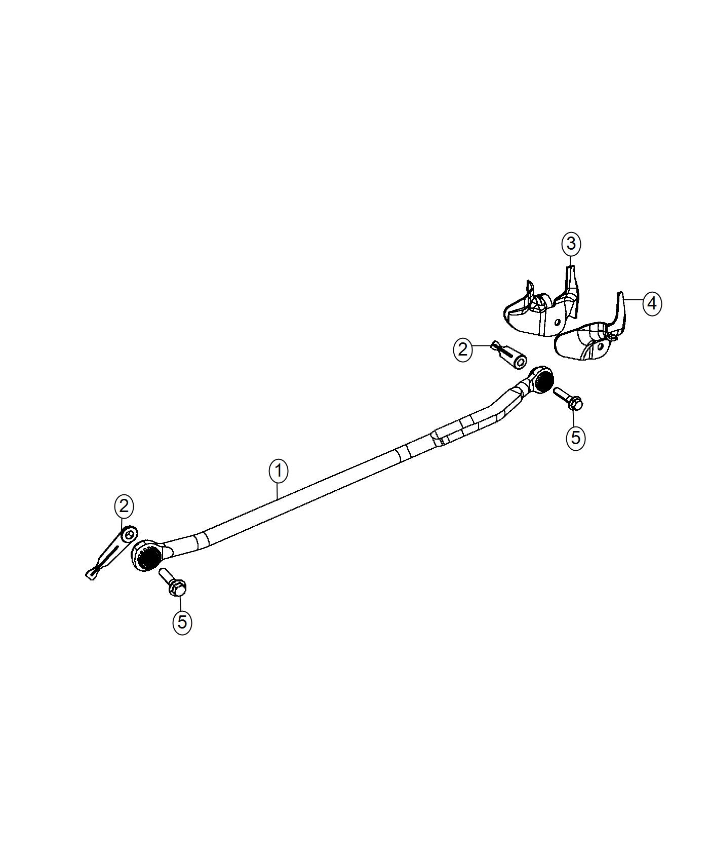 Diagram Track Bar,Front. for your Chrysler 300  M