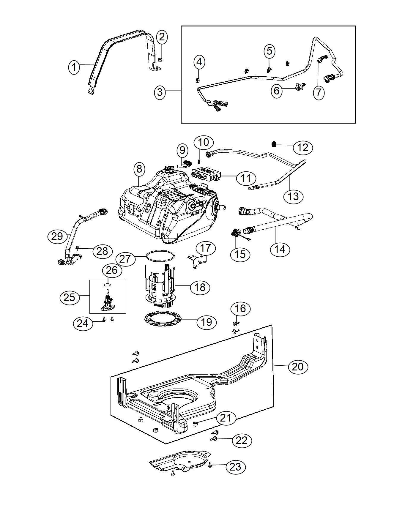 Diagram Diesel Exhaust Fluid System. for your 2001 Chrysler 300  M 