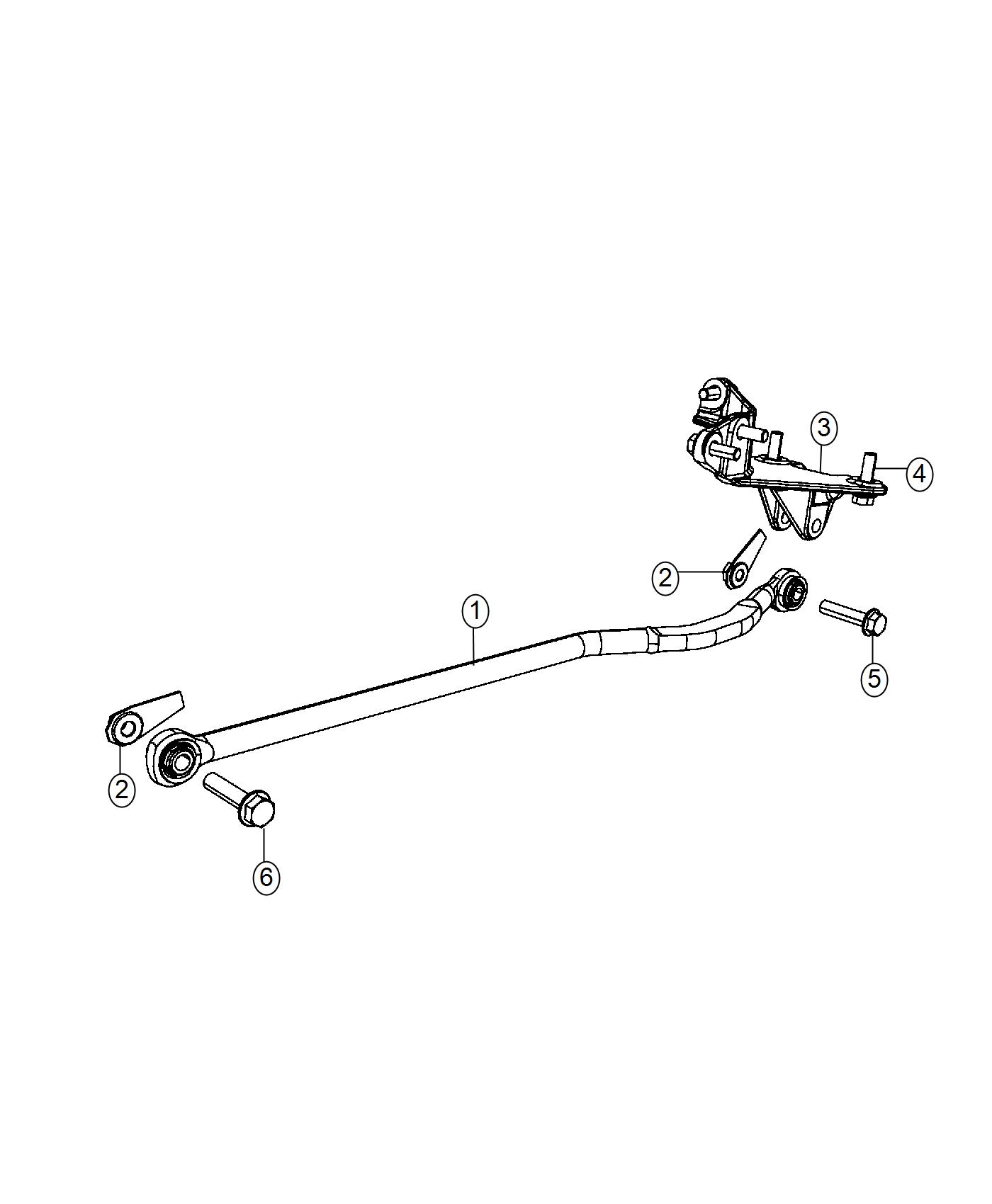 Diagram Track Bar, Front. for your Ram 5500  