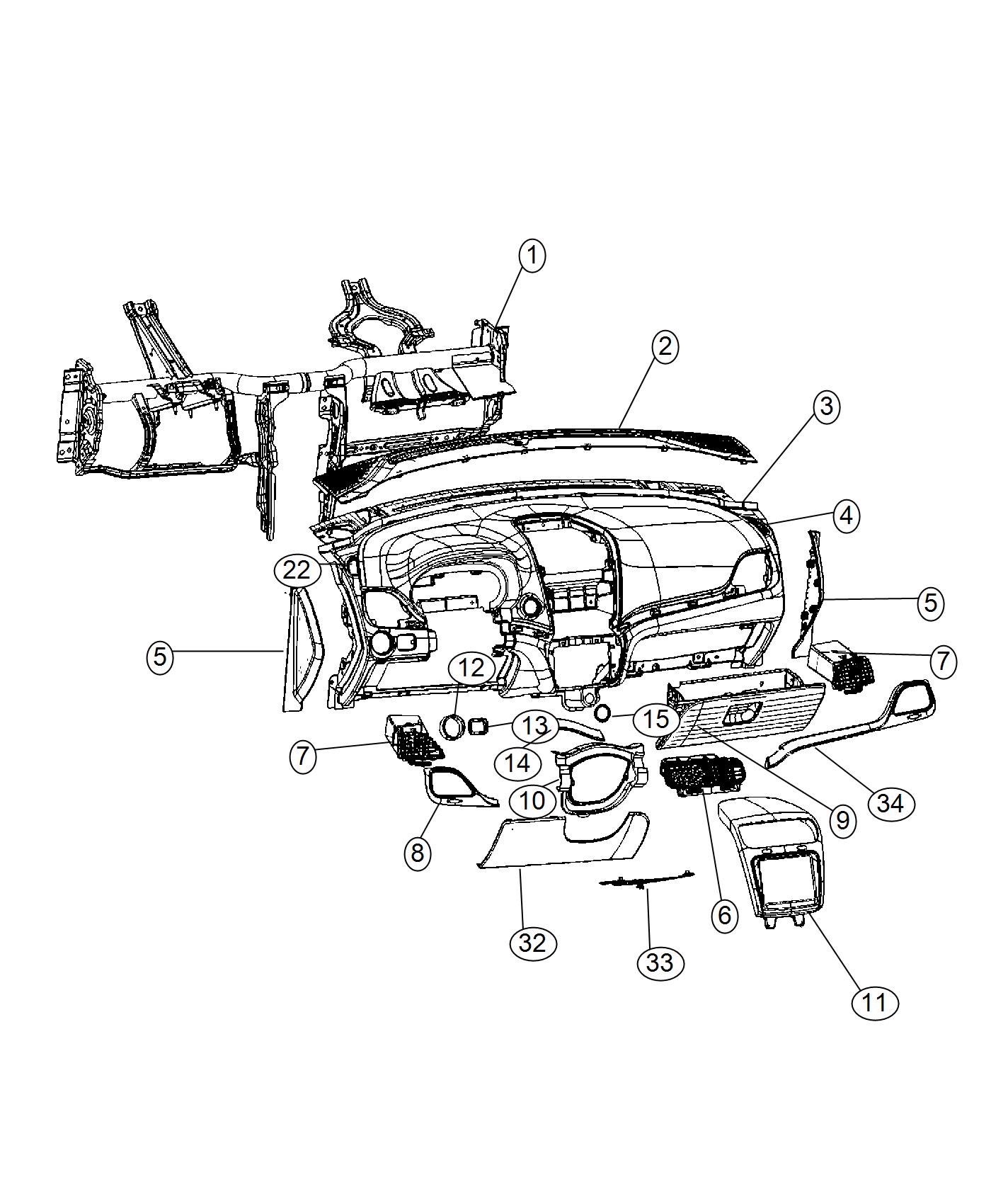 Diagram Instrument Panel. for your 2013 Dodge Charger   