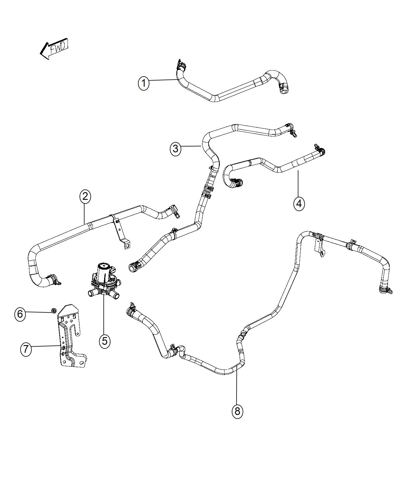 Diagram Heater Plumbing. for your 2016 Ram 1500   