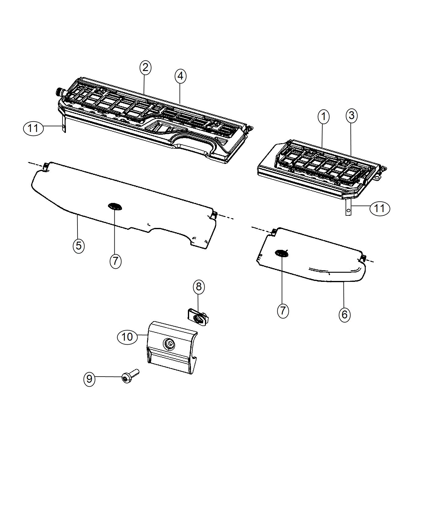 Load Floor, Cargo. Diagram