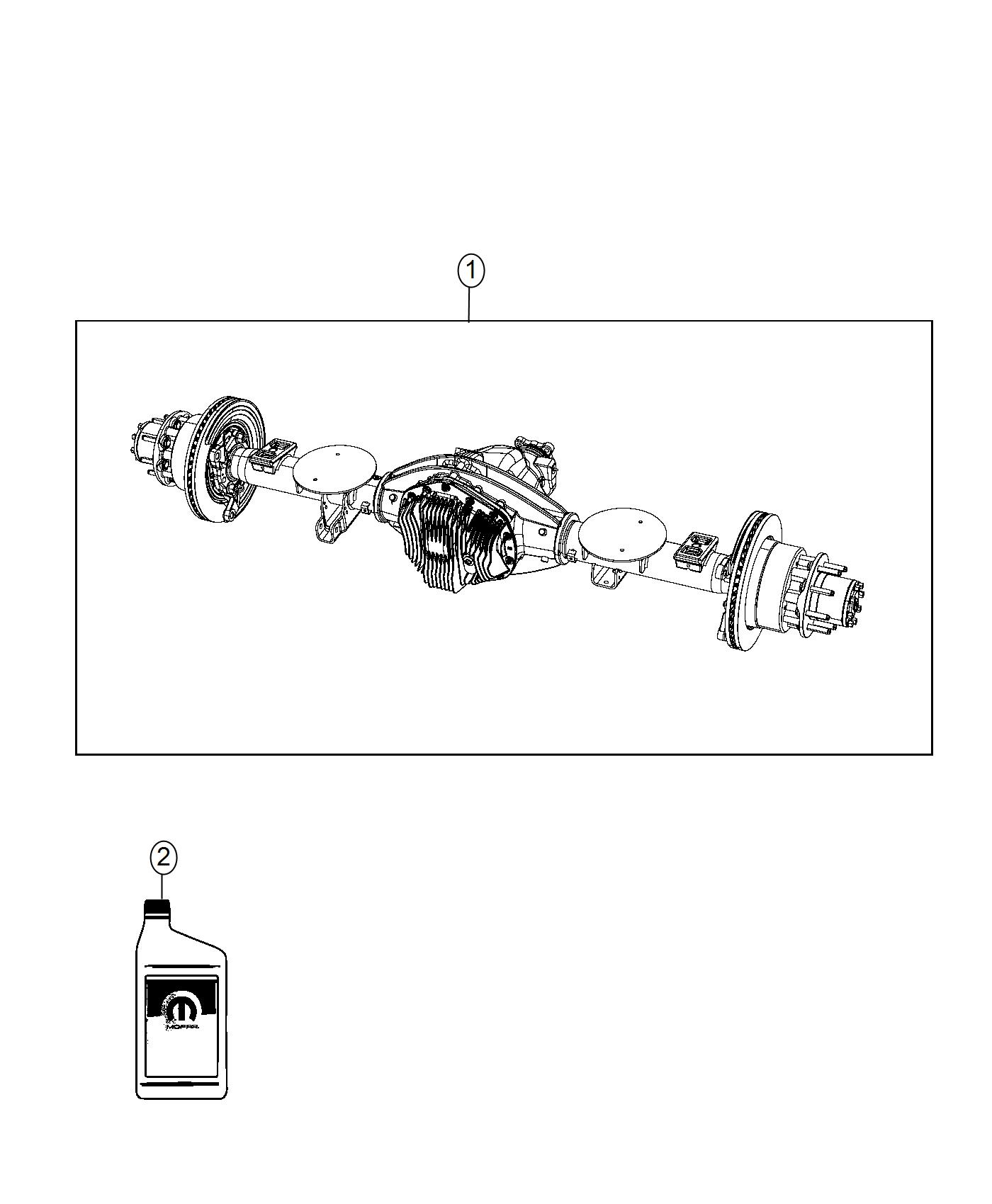 Diagram Axle Assembly. for your 1997 Dodge Dakota   