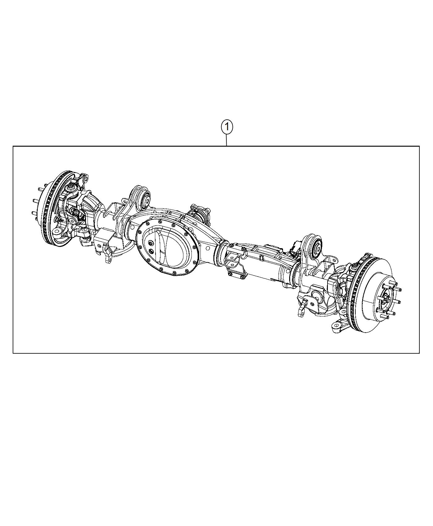 Diagram Axle Assembly. for your Ram 3500  