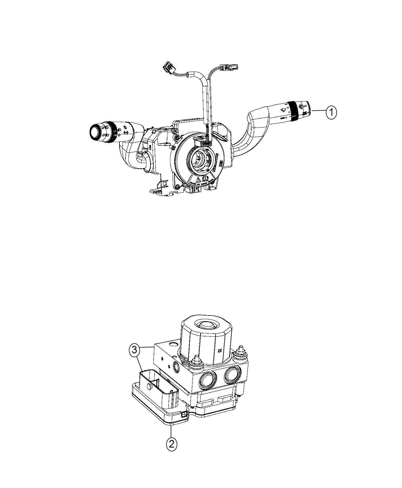 Diagram Modules, Brakes, Suspension and Steering. for your 1997 Dodge Avenger   