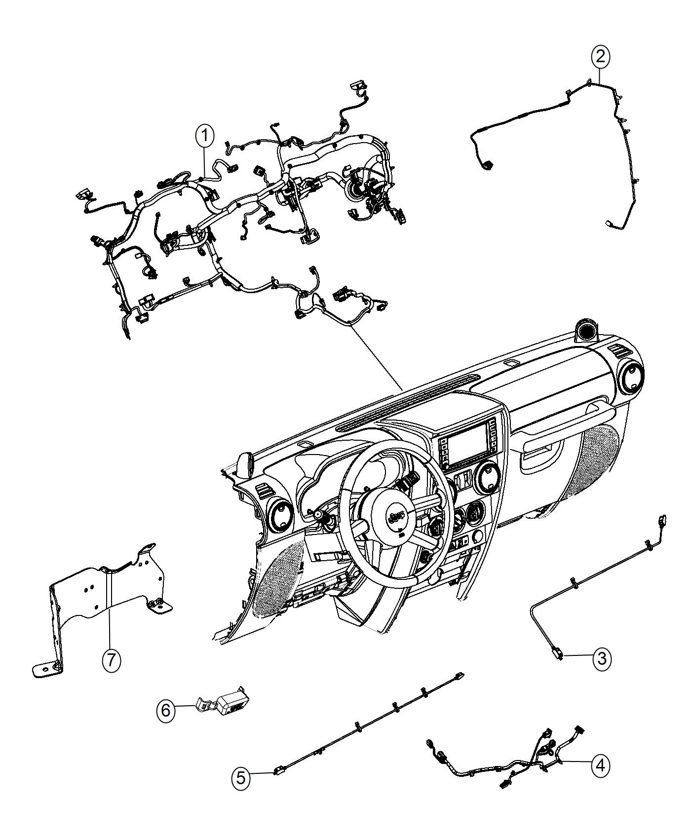 Diagram Wiring, Instrument Panel. for your Jeep