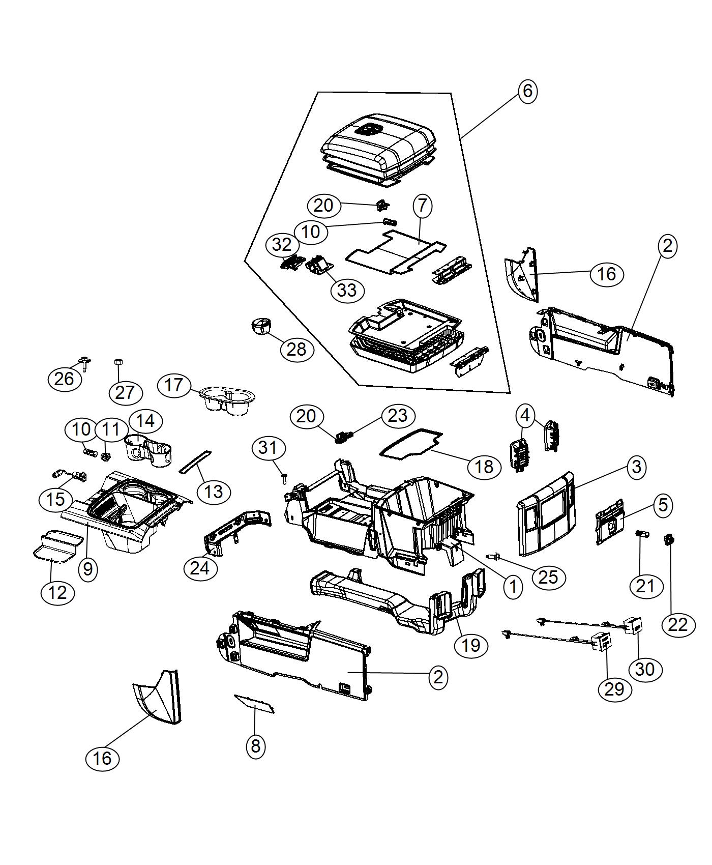 Floor Console [Full Length Upgraded Floor Console], [Full Length Prem Upgraded Floor Cons]. Diagram